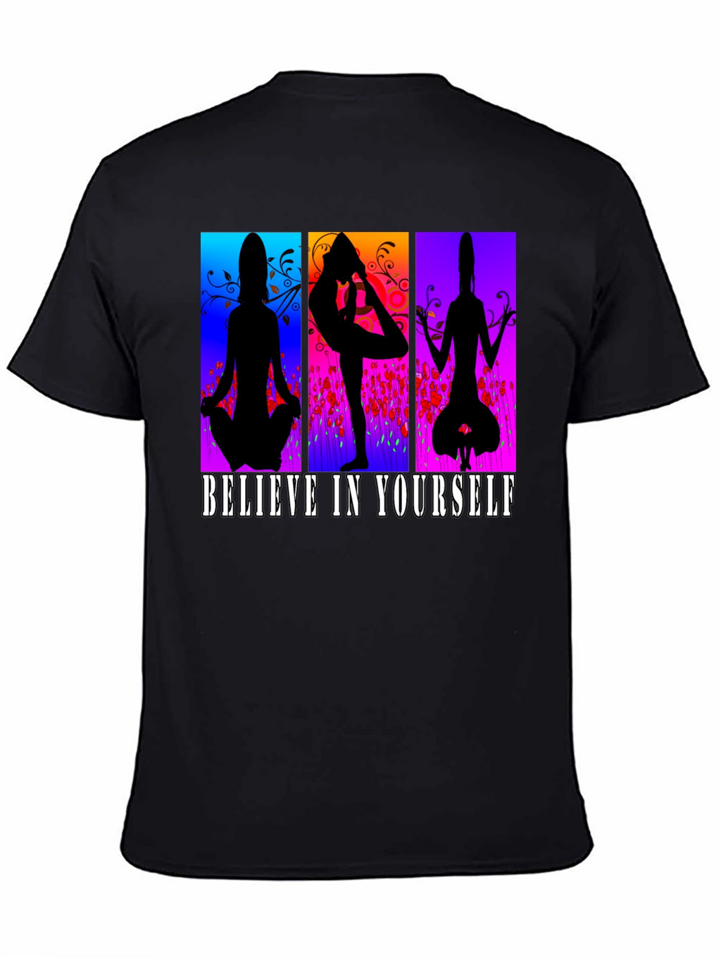 Believe in Yourself Yoga Silhouette T-Shirt