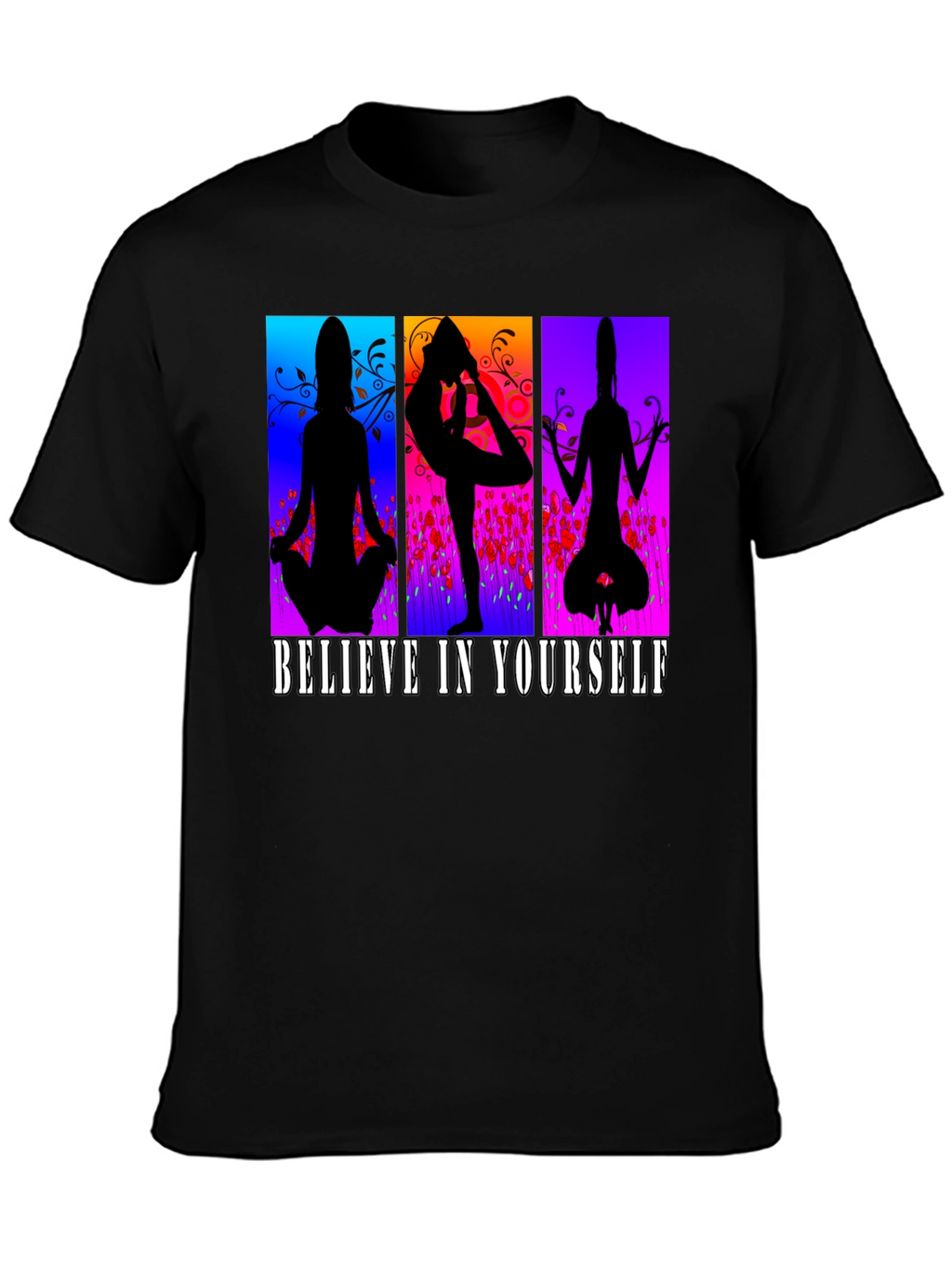 Believe in Yourself Yoga Silhouette T-Shirt