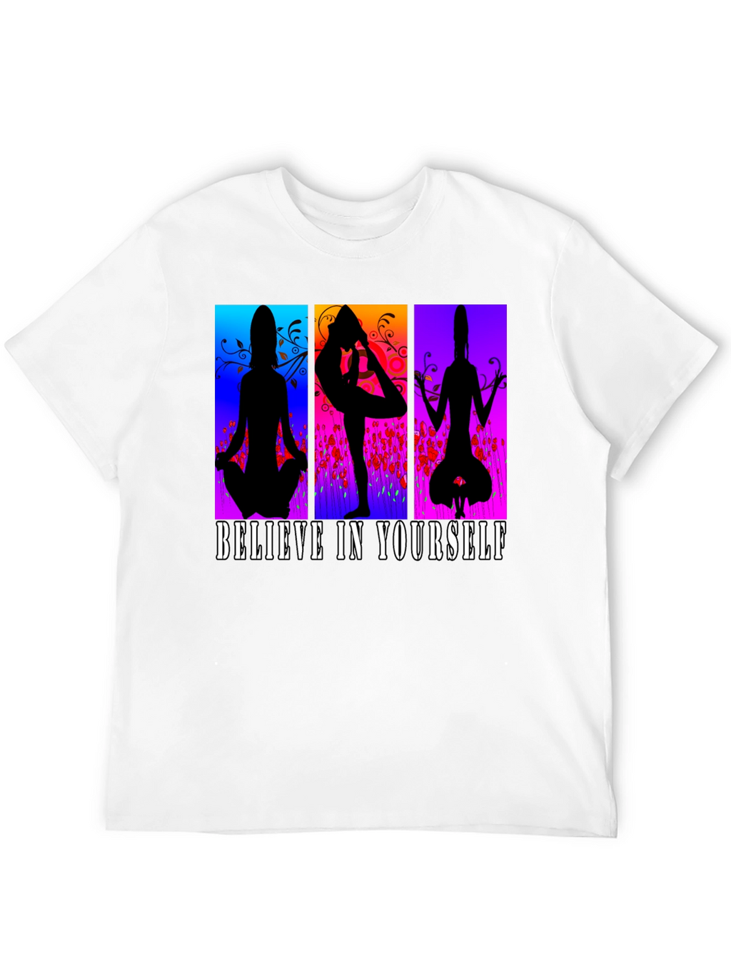 Believe in Yourself Yoga Silhouette T-Shirt