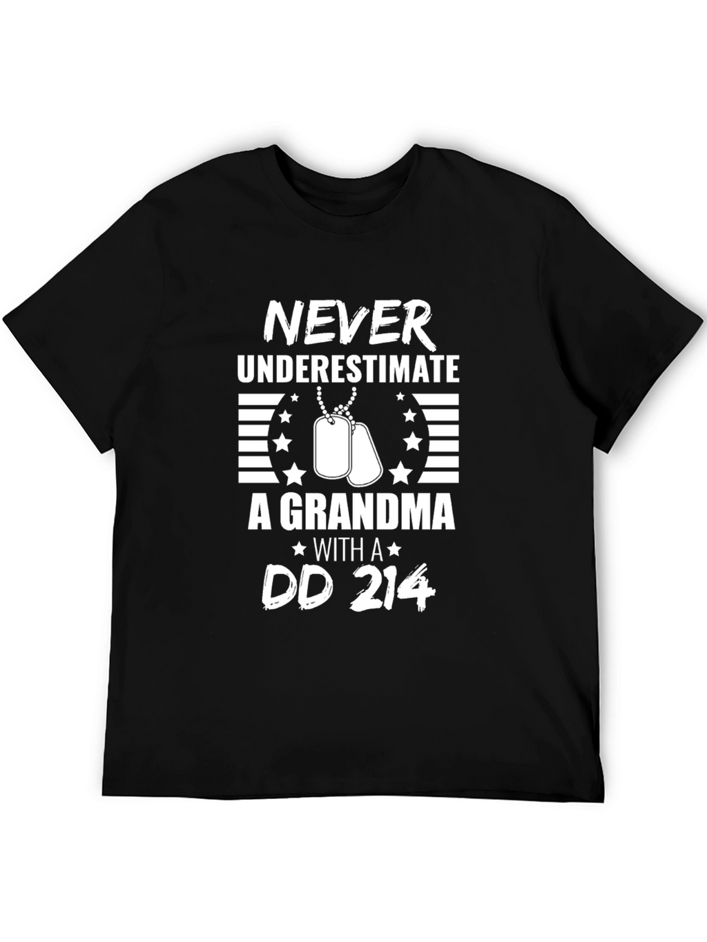 Never Underestimate Grandma DD 214 T-Shirt