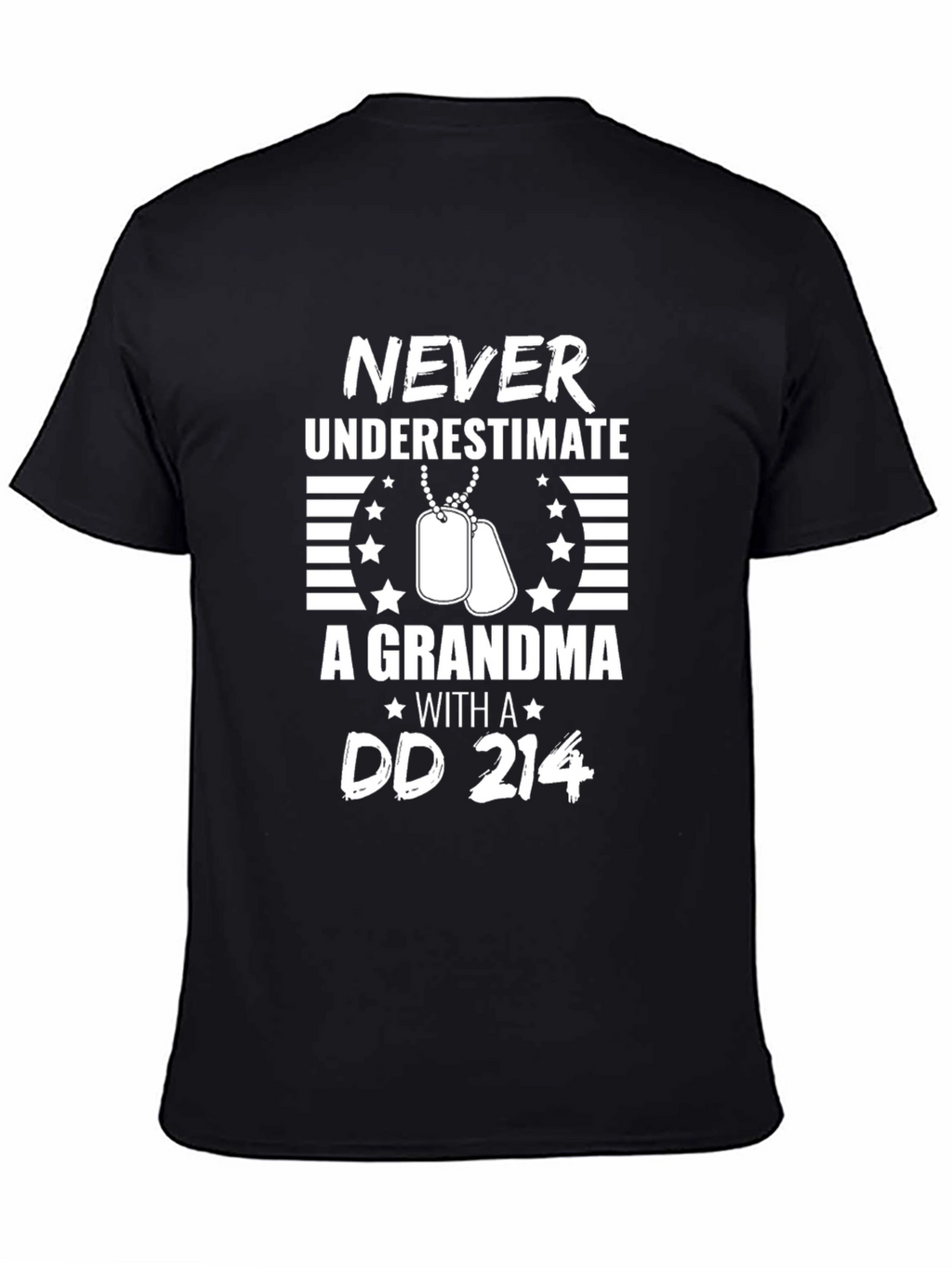 Never Underestimate Grandma DD 214 T-Shirt