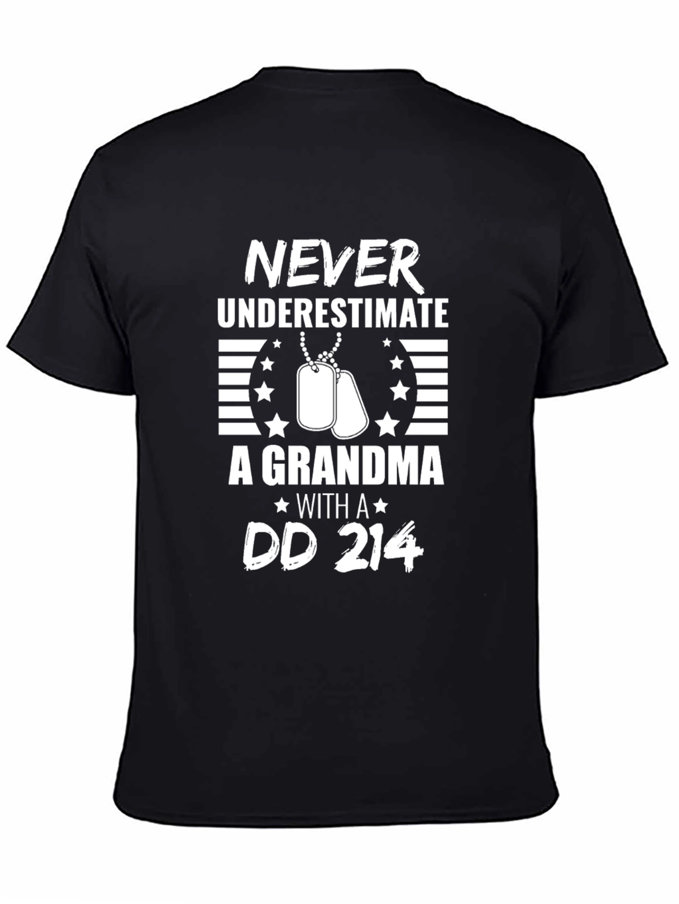 Never Underestimate Grandma DD 214 T-Shirt