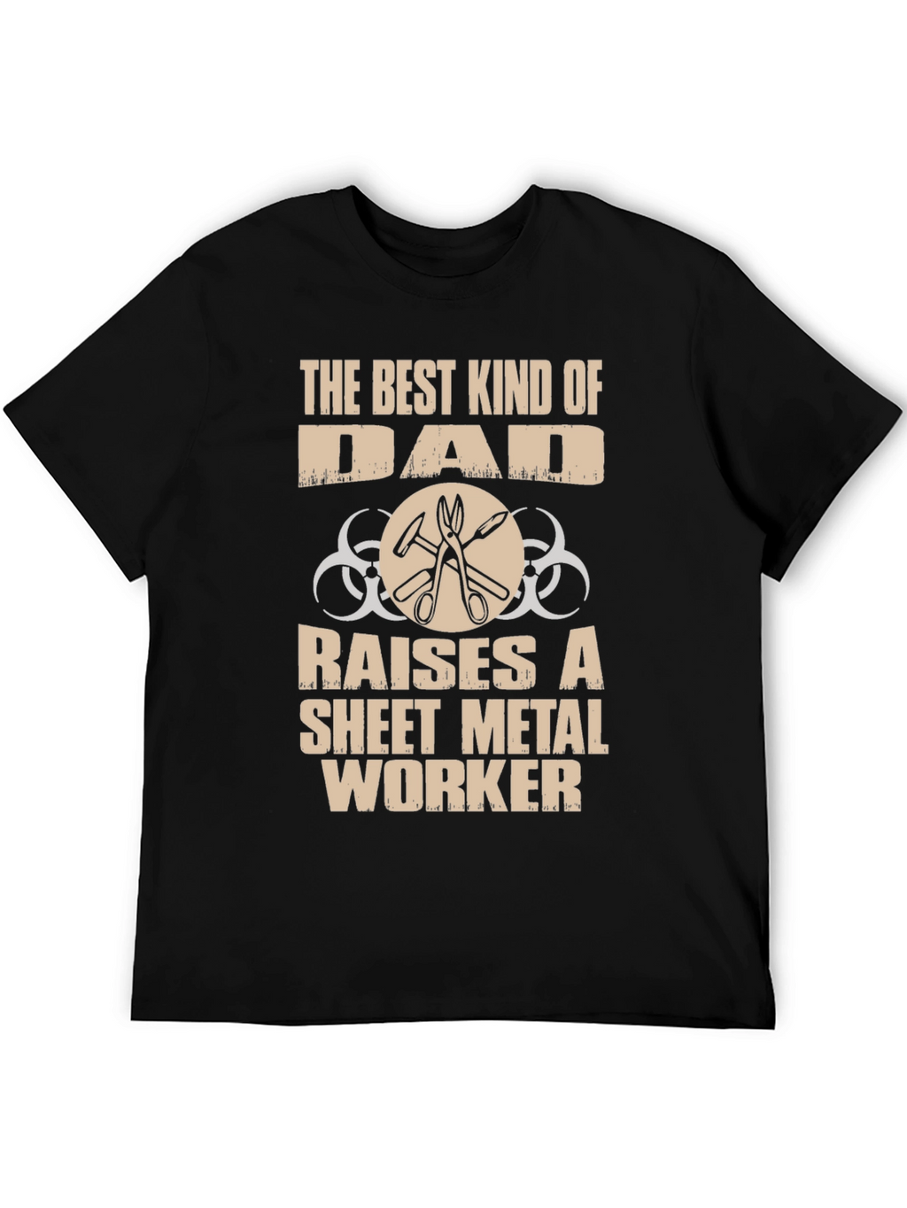 Best Dad Sheet Metal Worker Graphic T-Shirt