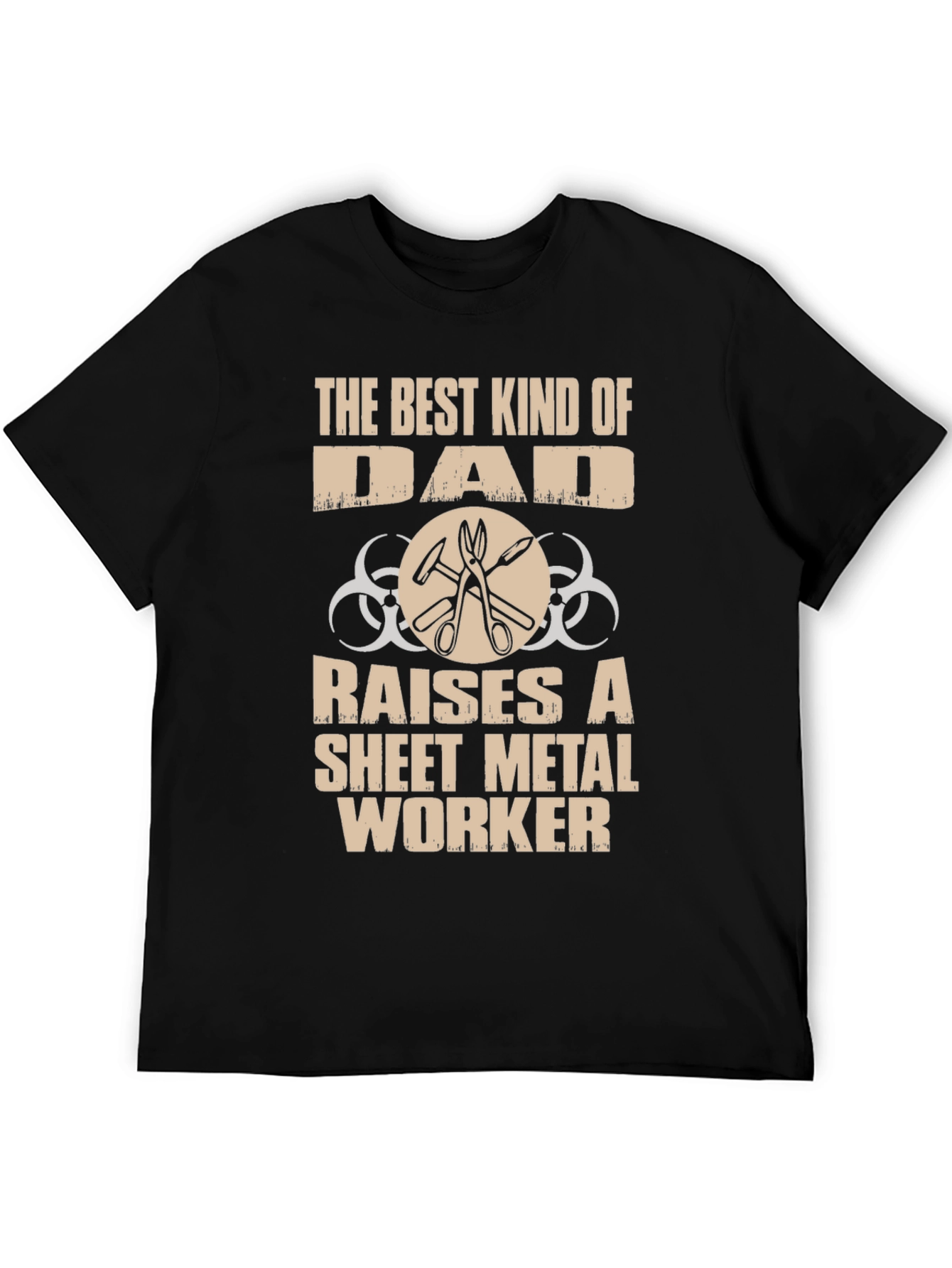 Best Dad Sheet Metal Worker Graphic T-Shirt