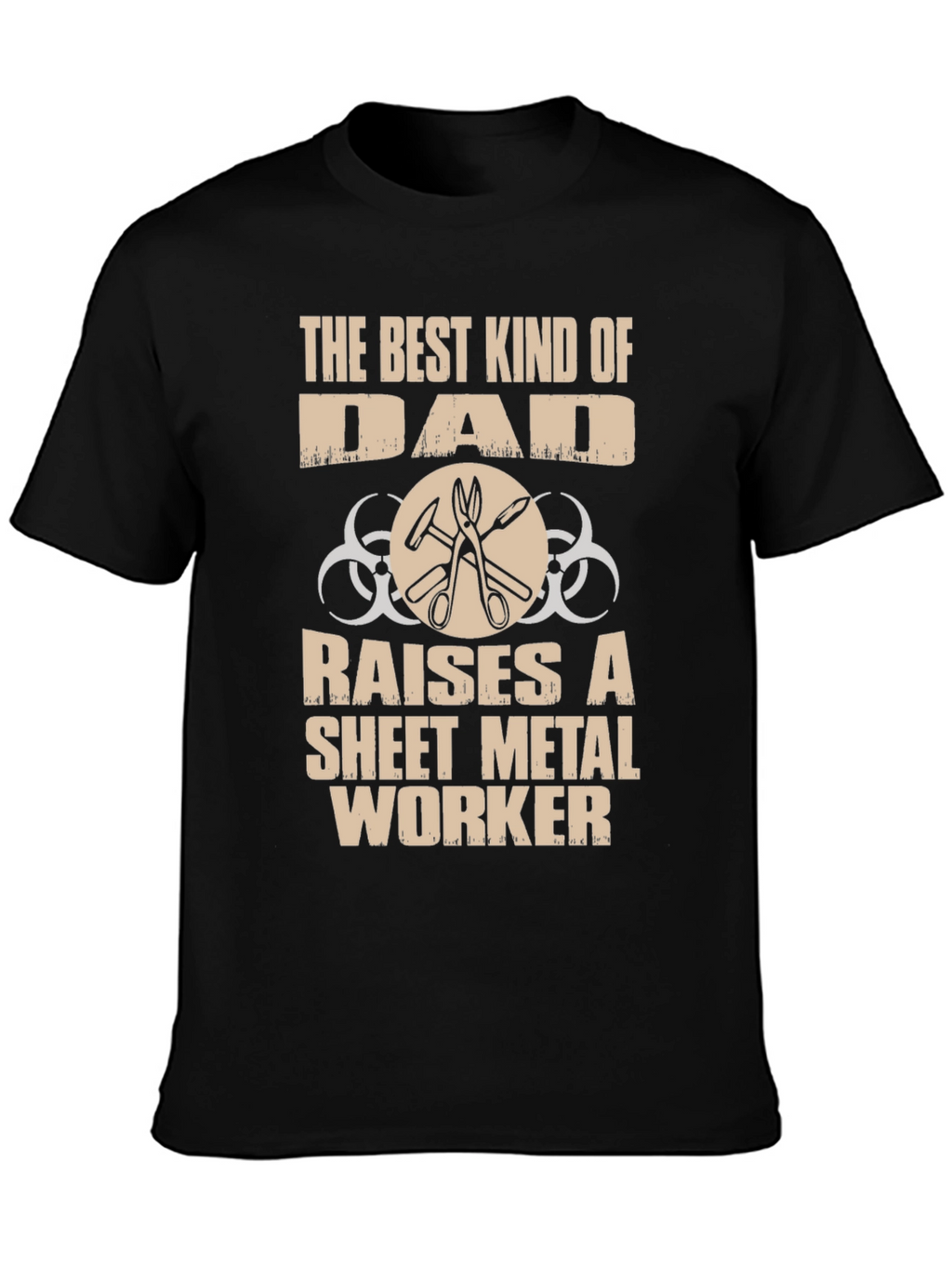Best Dad Sheet Metal Worker Graphic T-Shirt