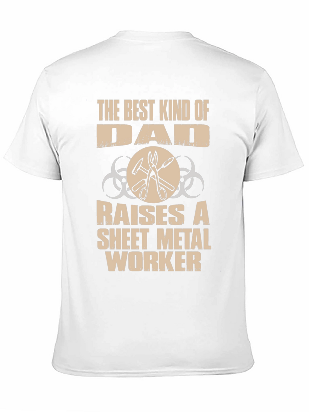 Best Dad Sheet Metal Worker Graphic T-Shirt