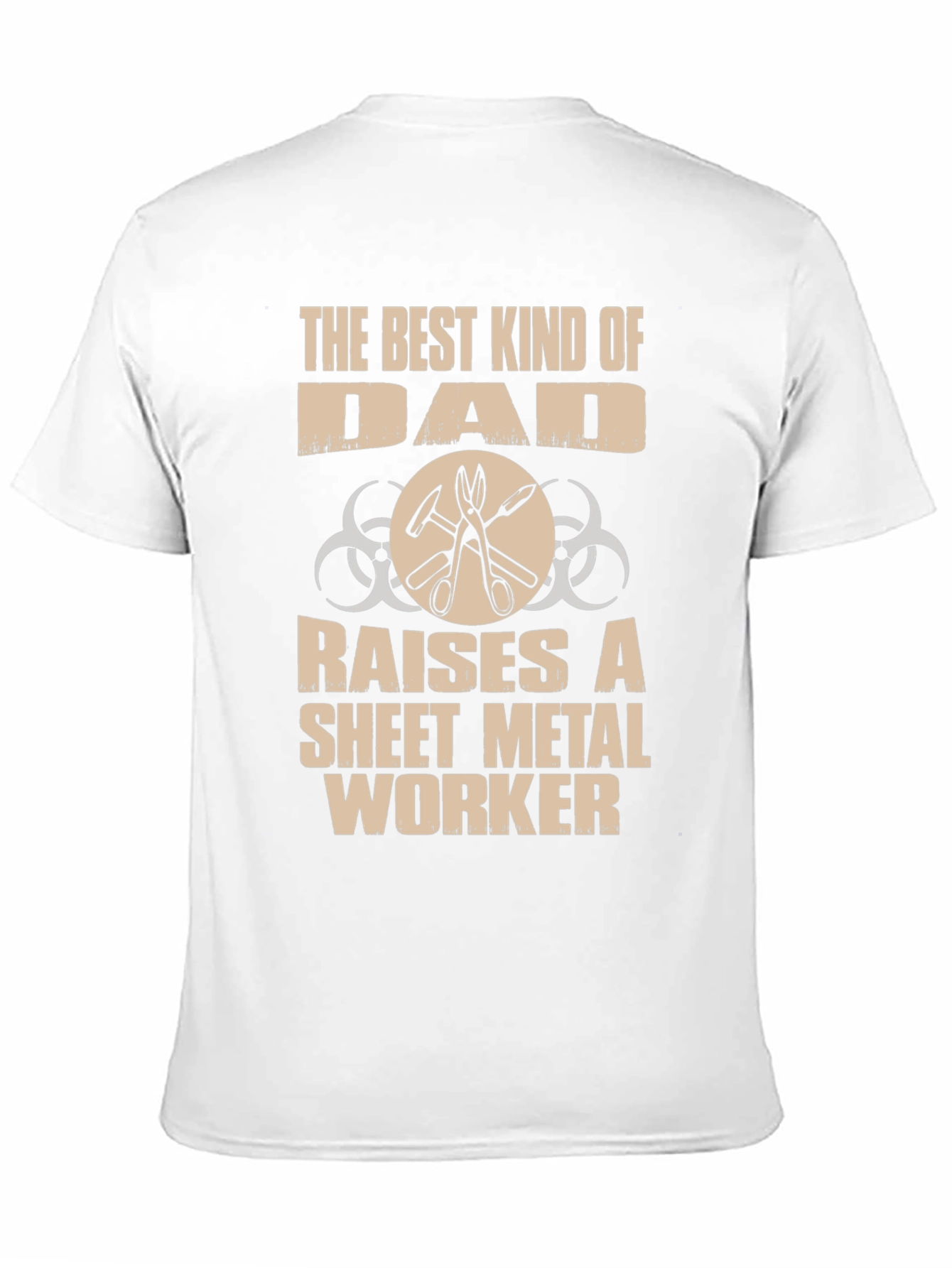 Best Dad Sheet Metal Worker Graphic T-Shirt