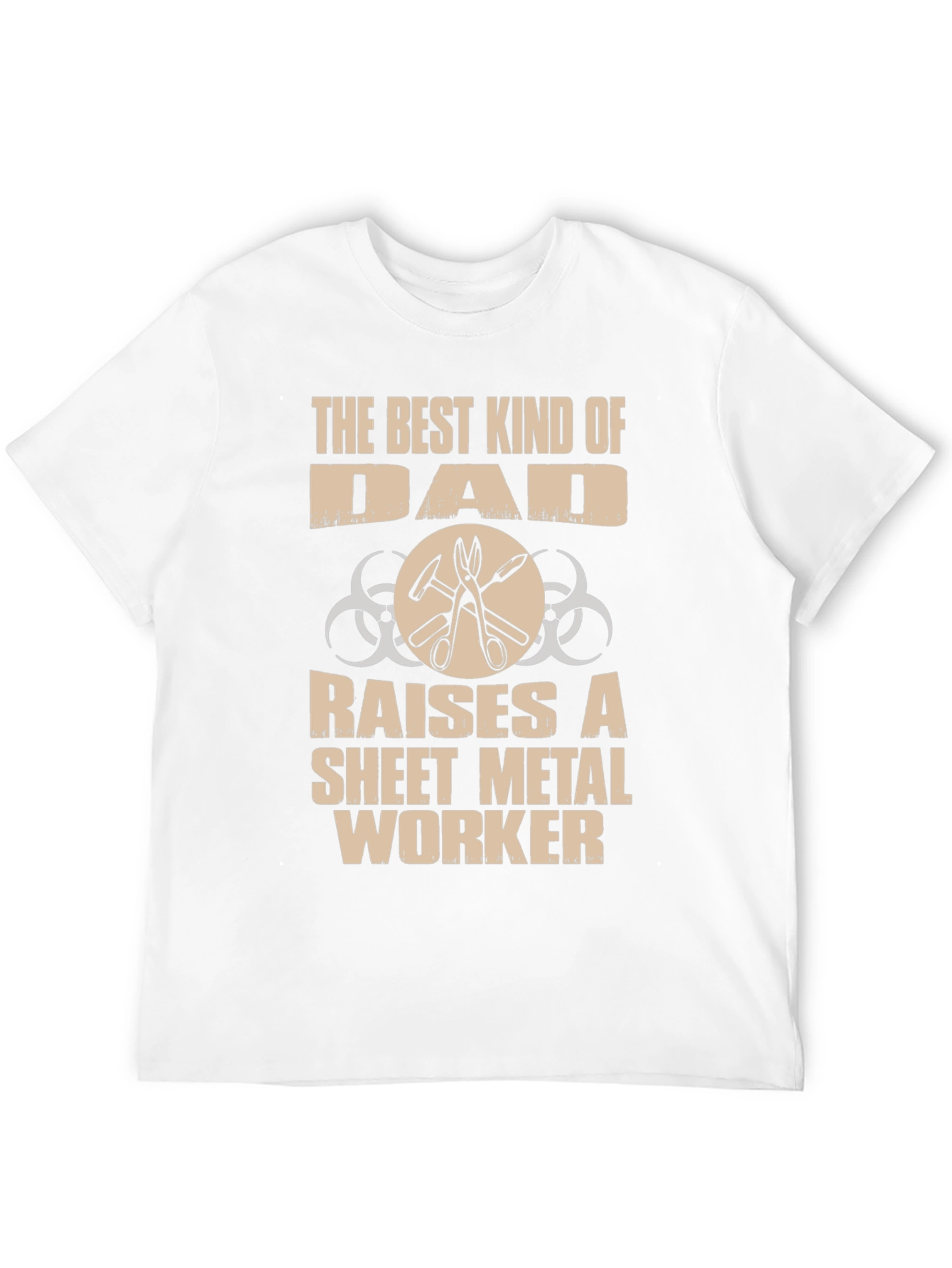 Best Dad Sheet Metal Worker Graphic T-Shirt
