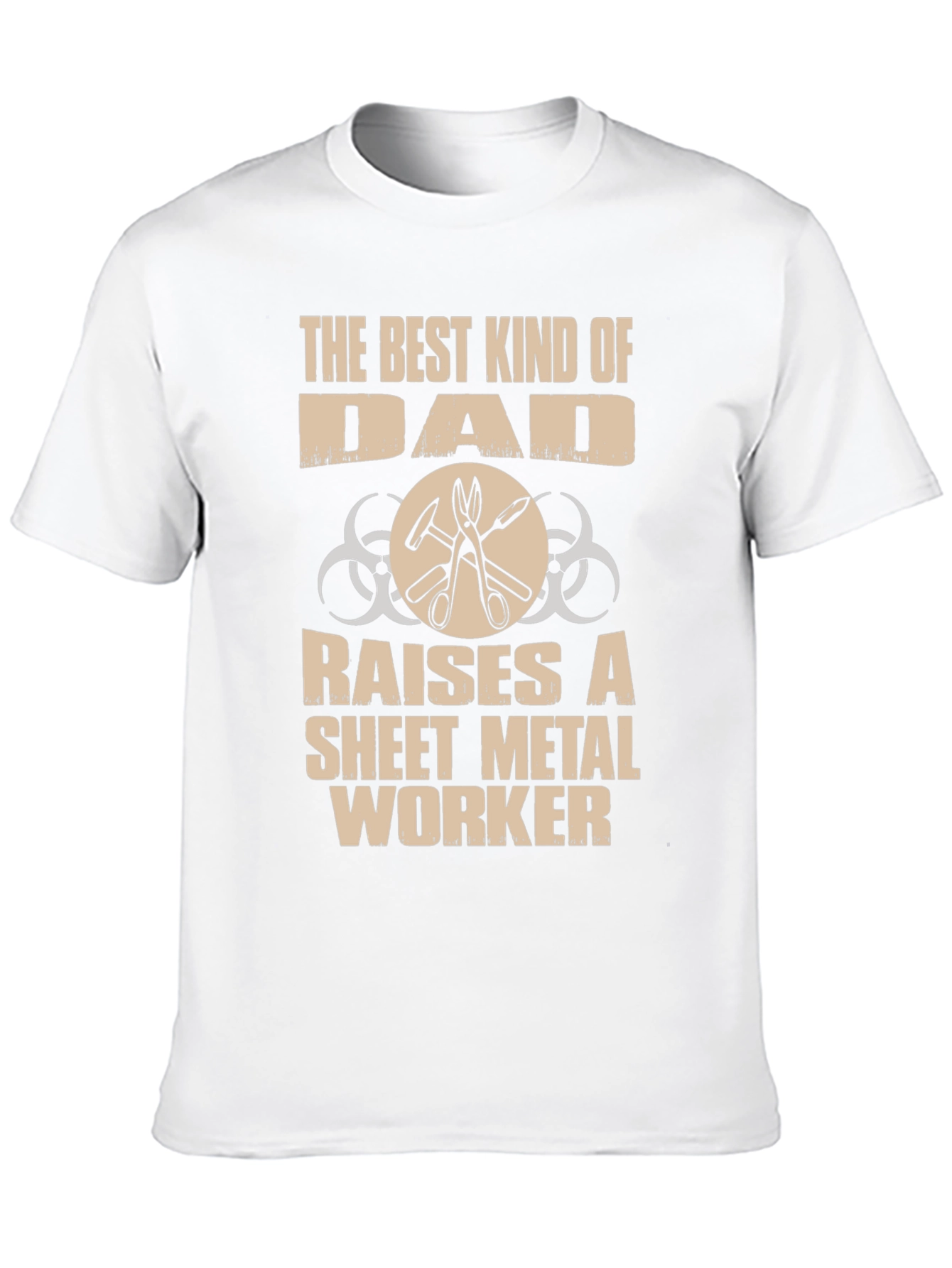 Best Dad Sheet Metal Worker Graphic T-Shirt