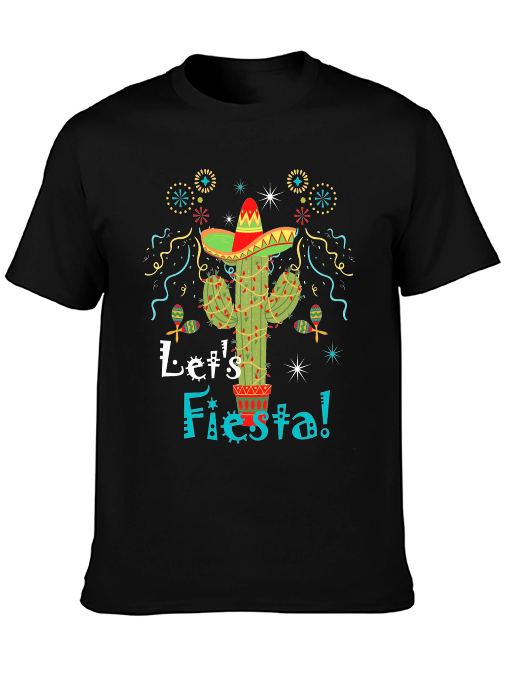 Lets Fiesta Cactus Graphic Tee