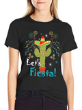 Lets Fiesta Cactus Graphic Tee