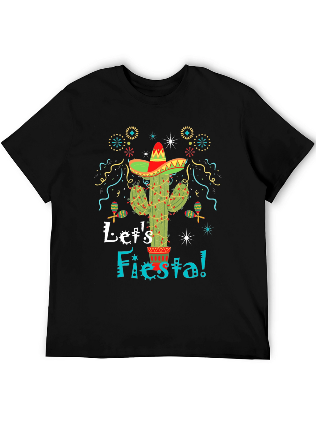 Lets Fiesta Cactus Graphic Tee