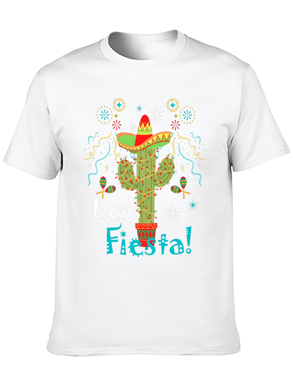 Lets Fiesta Cactus Graphic Tee