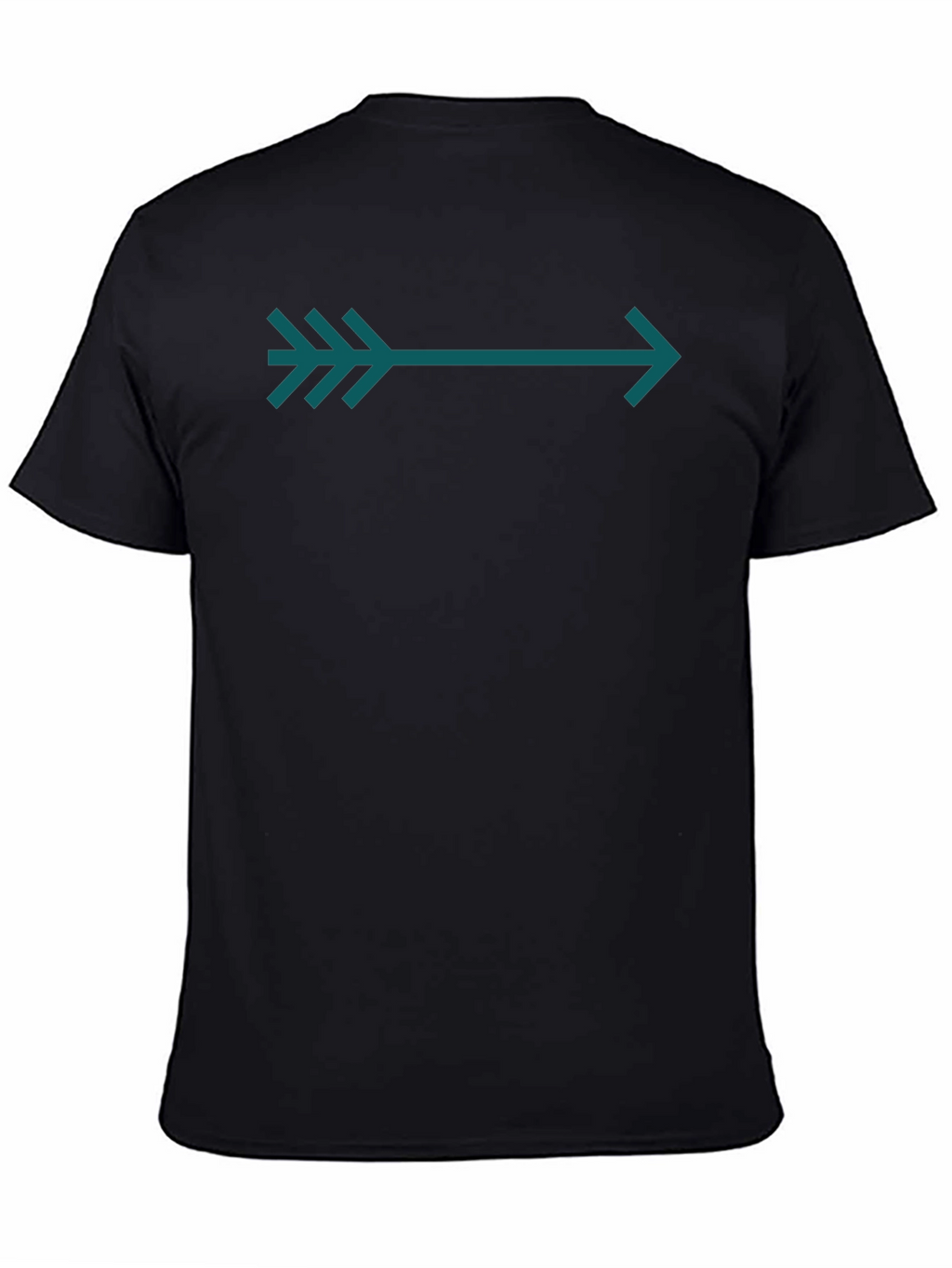 Arrow Graphic Tee - Teal on Black