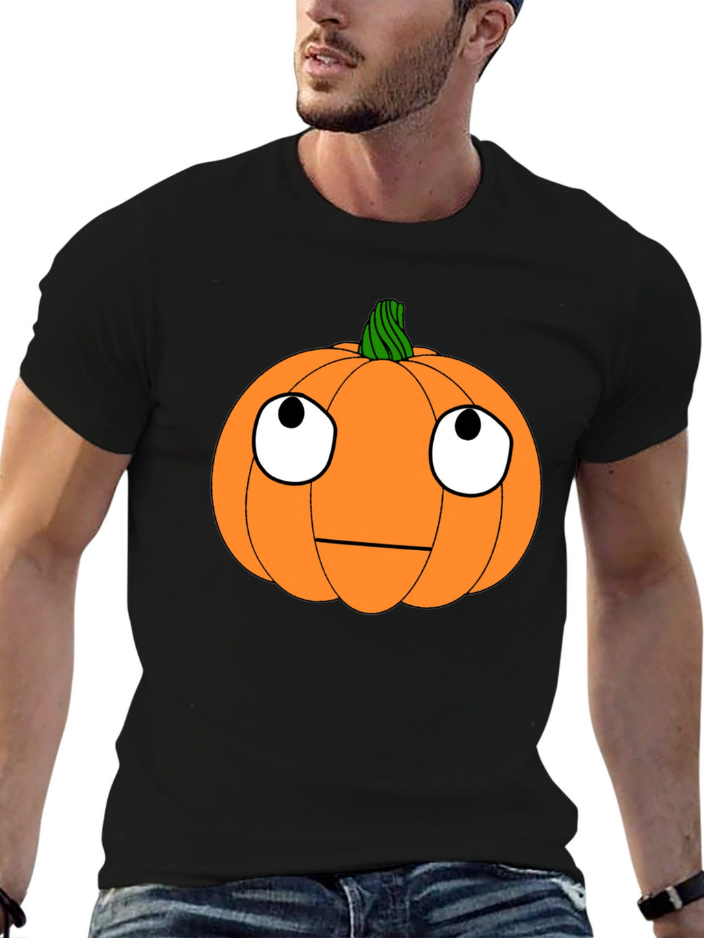 Funny Pumpkin Face Halloween T-Shirt