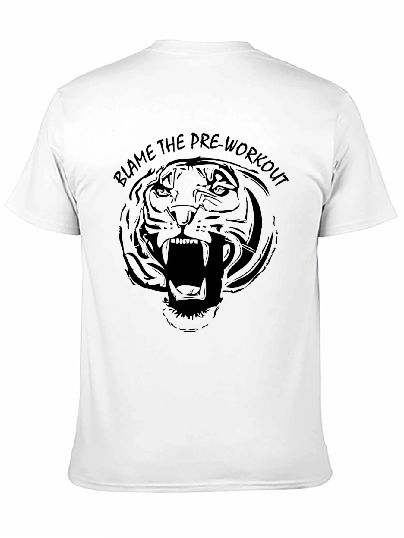Blame the Pre-Workout Tiger Graphic Tee