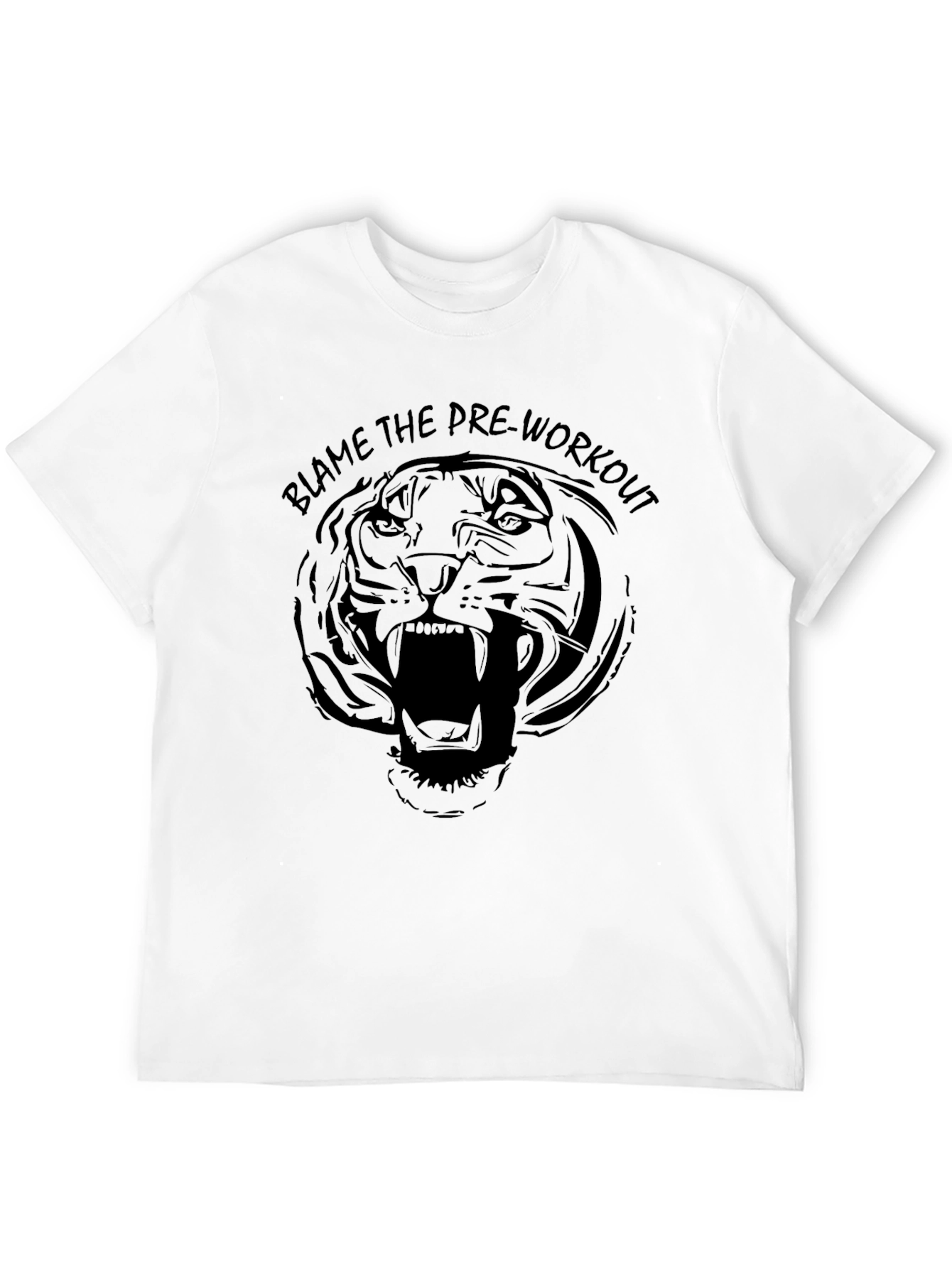 Blame the Pre-Workout Tiger Graphic Tee