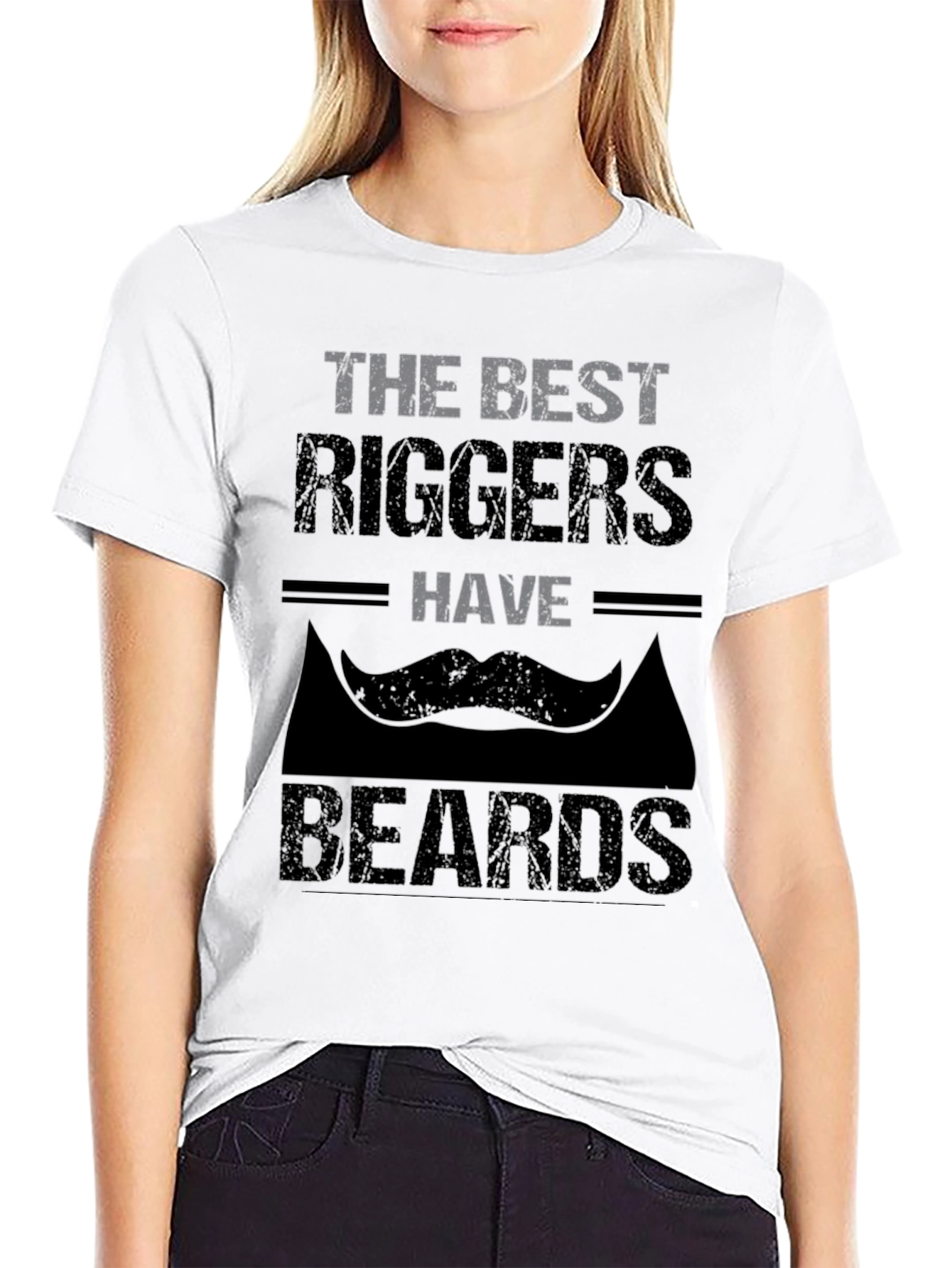 The Best Riggers Have Beards Graphic T-Shirt