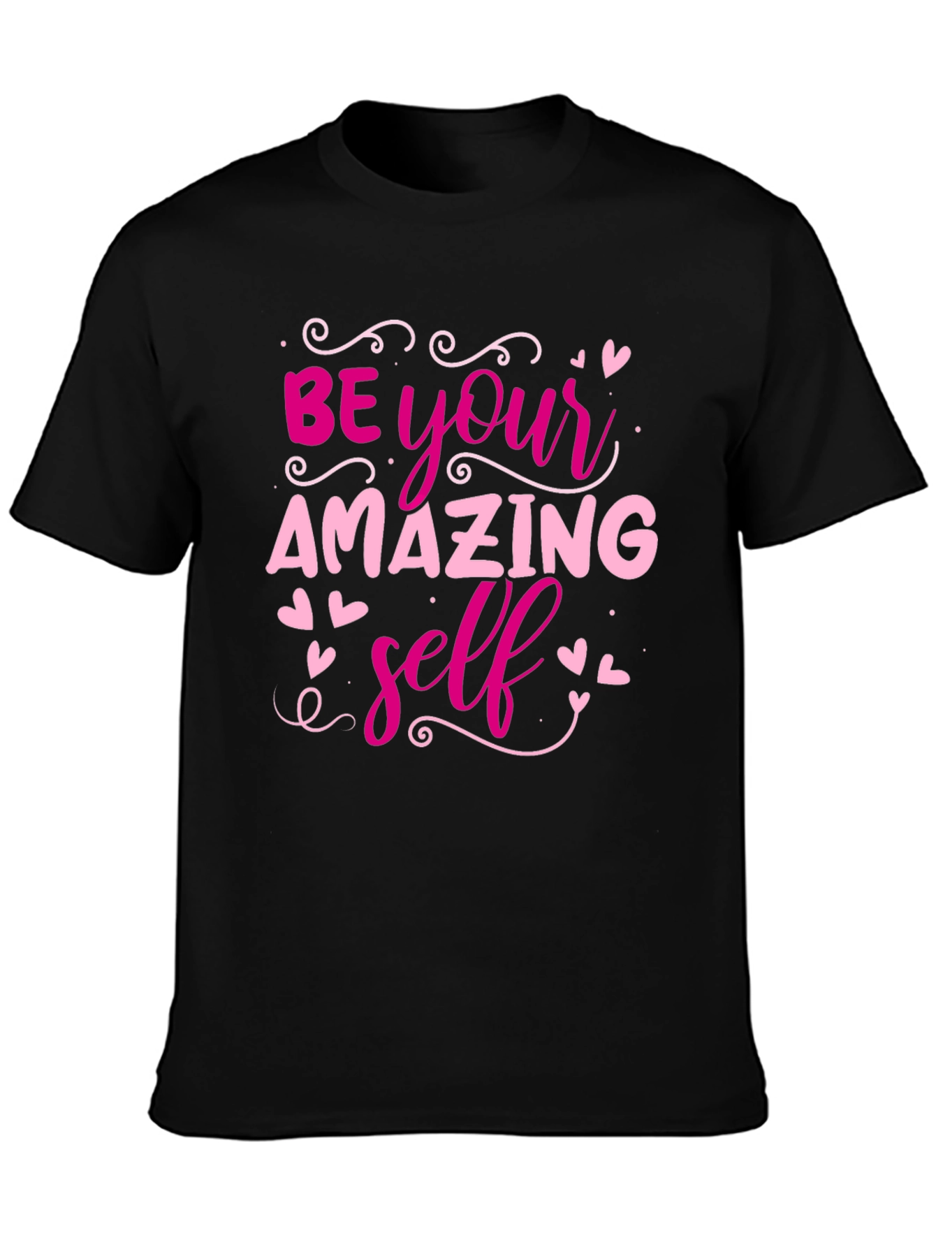 Be Your Amazing Self Black T-Shirt
