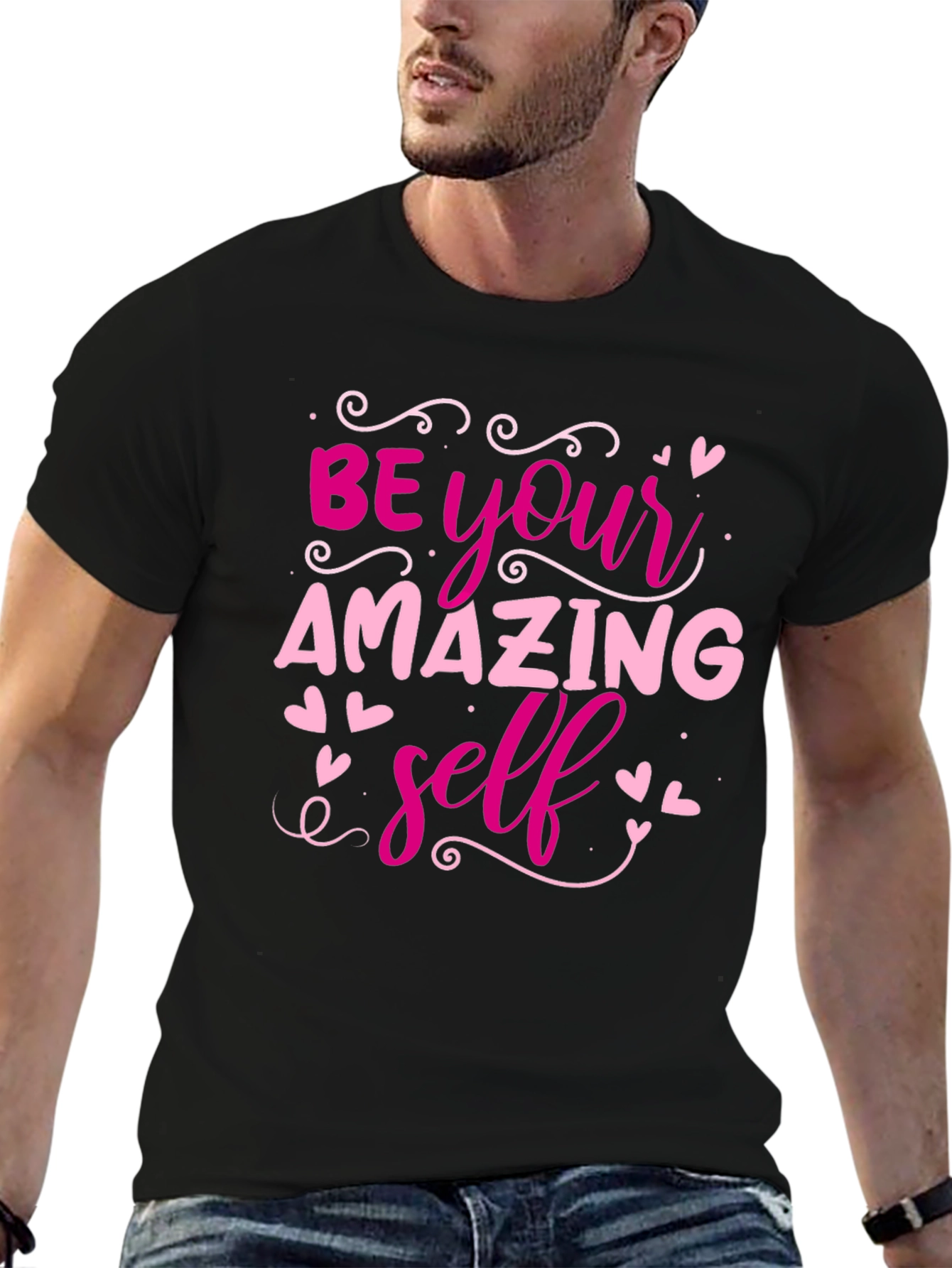Be Your Amazing Self Black T-Shirt