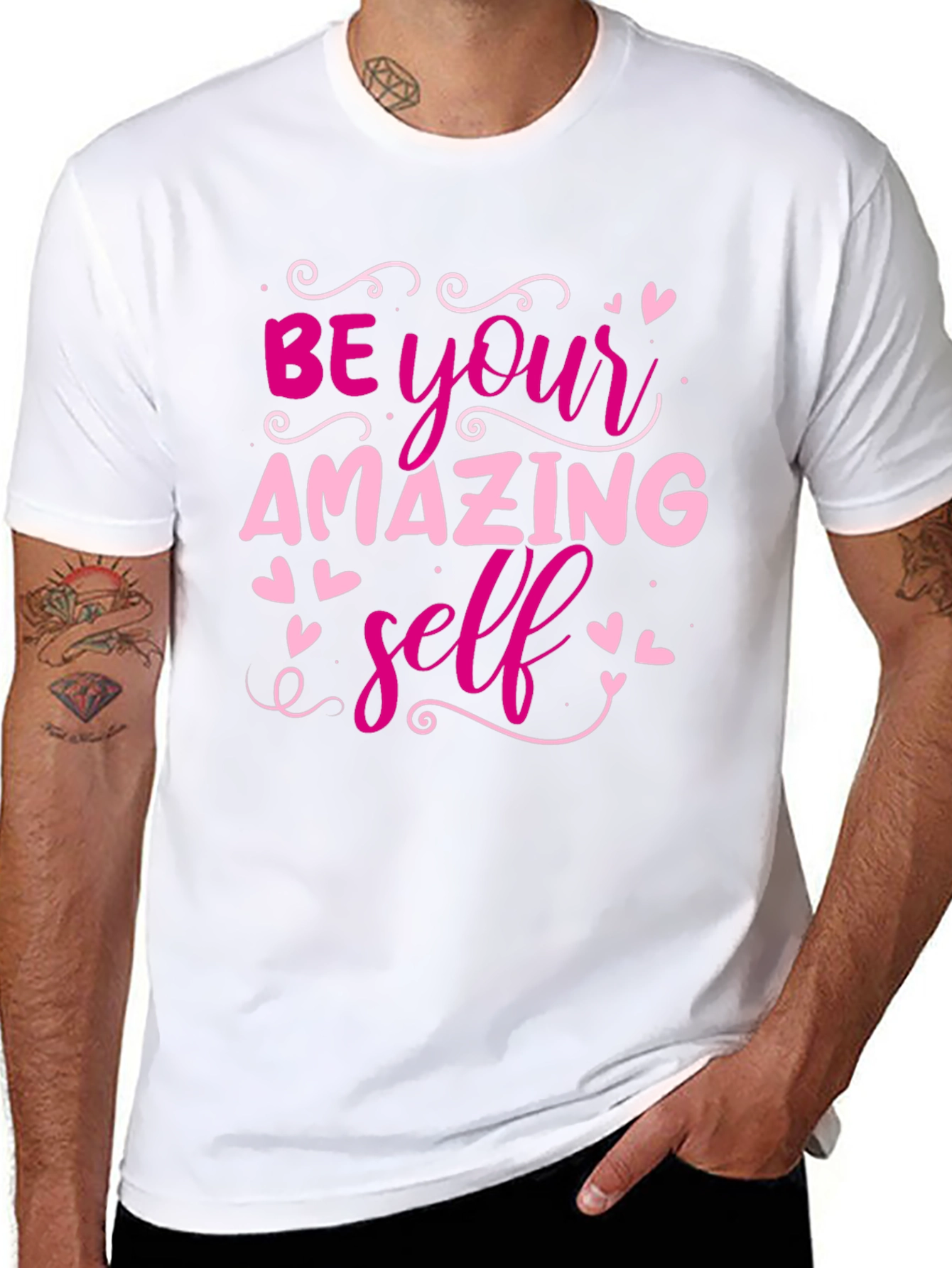 Be Your Amazing Self Black T-Shirt