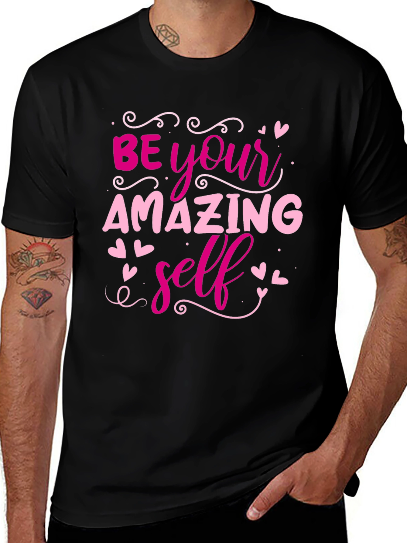 Be Your Amazing Self Black T-Shirt