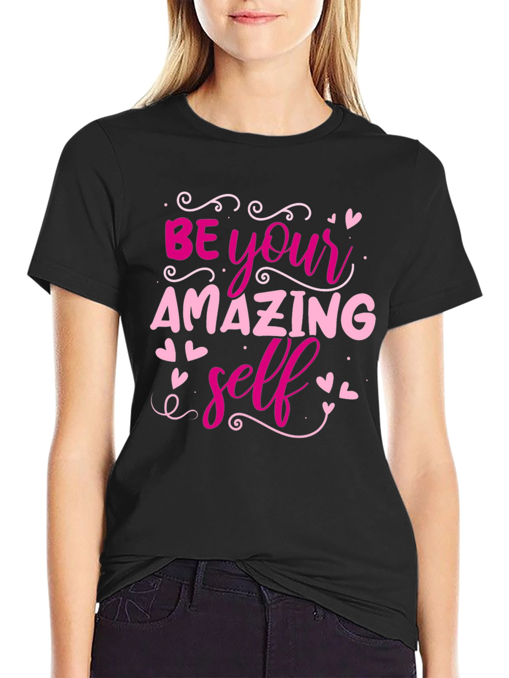Be Your Amazing Self Black T-Shirt