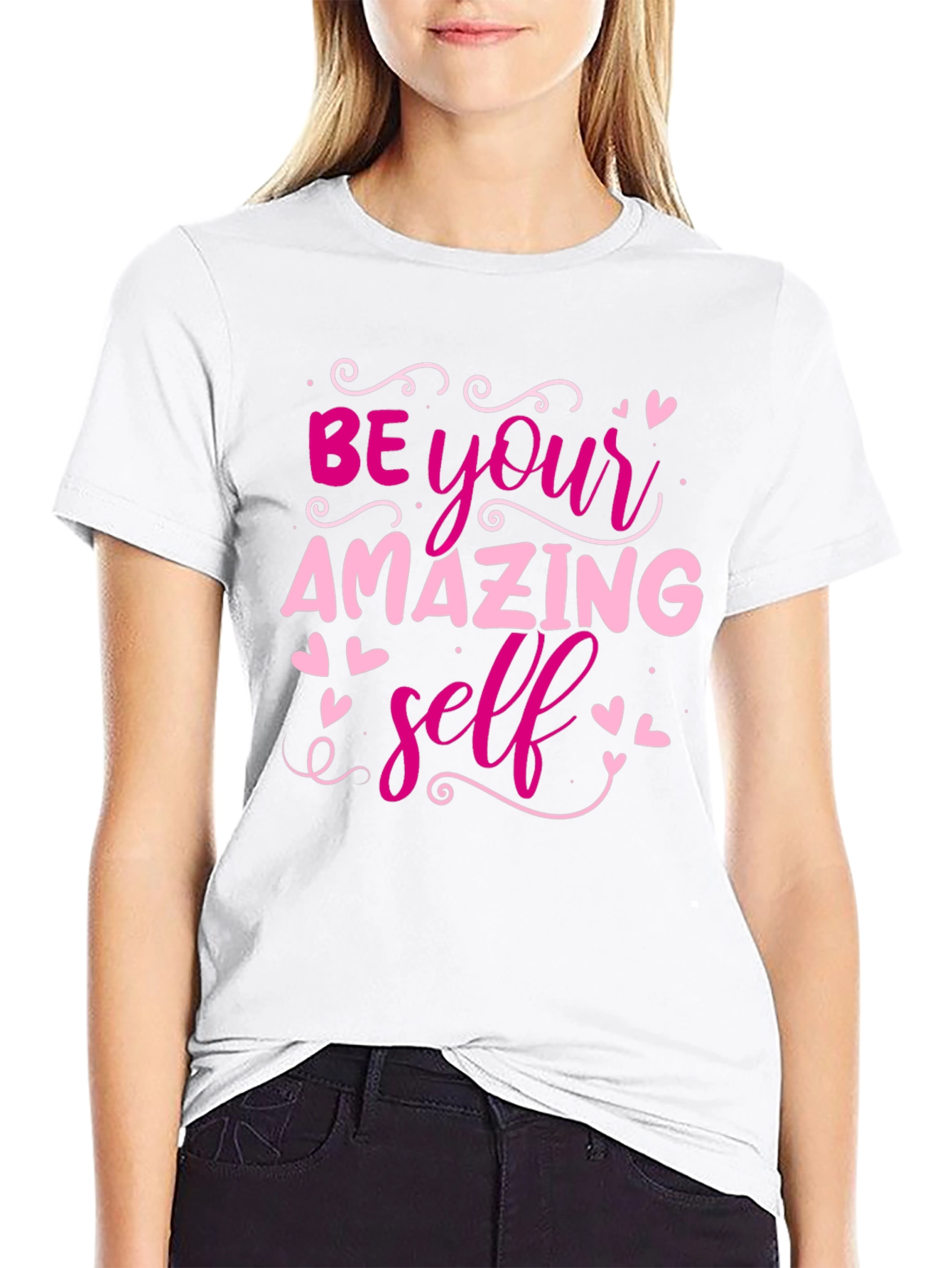 Be Your Amazing Self Black T-Shirt