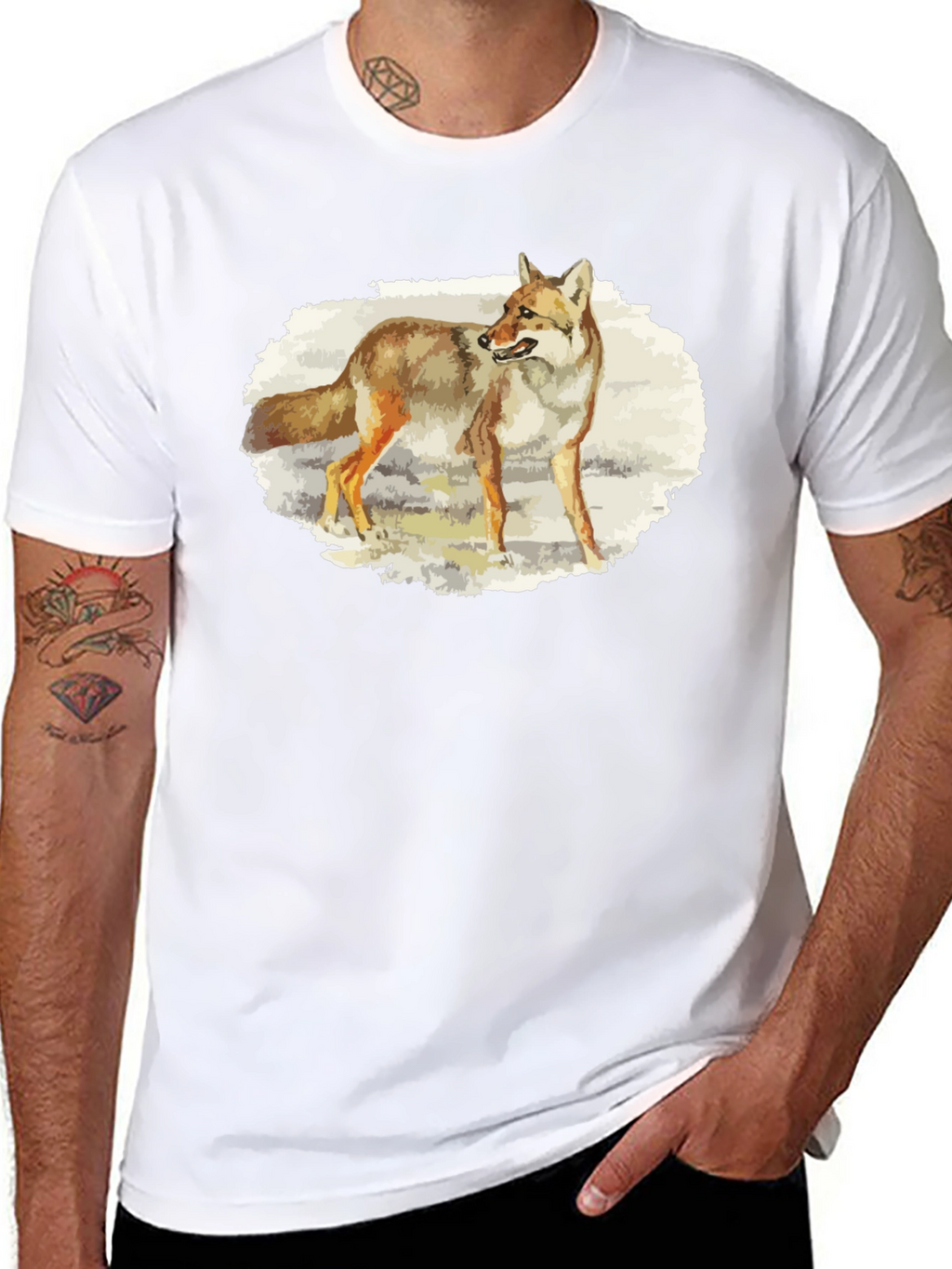 Coyote Graphic T-Shirt - Nature Animal Tee