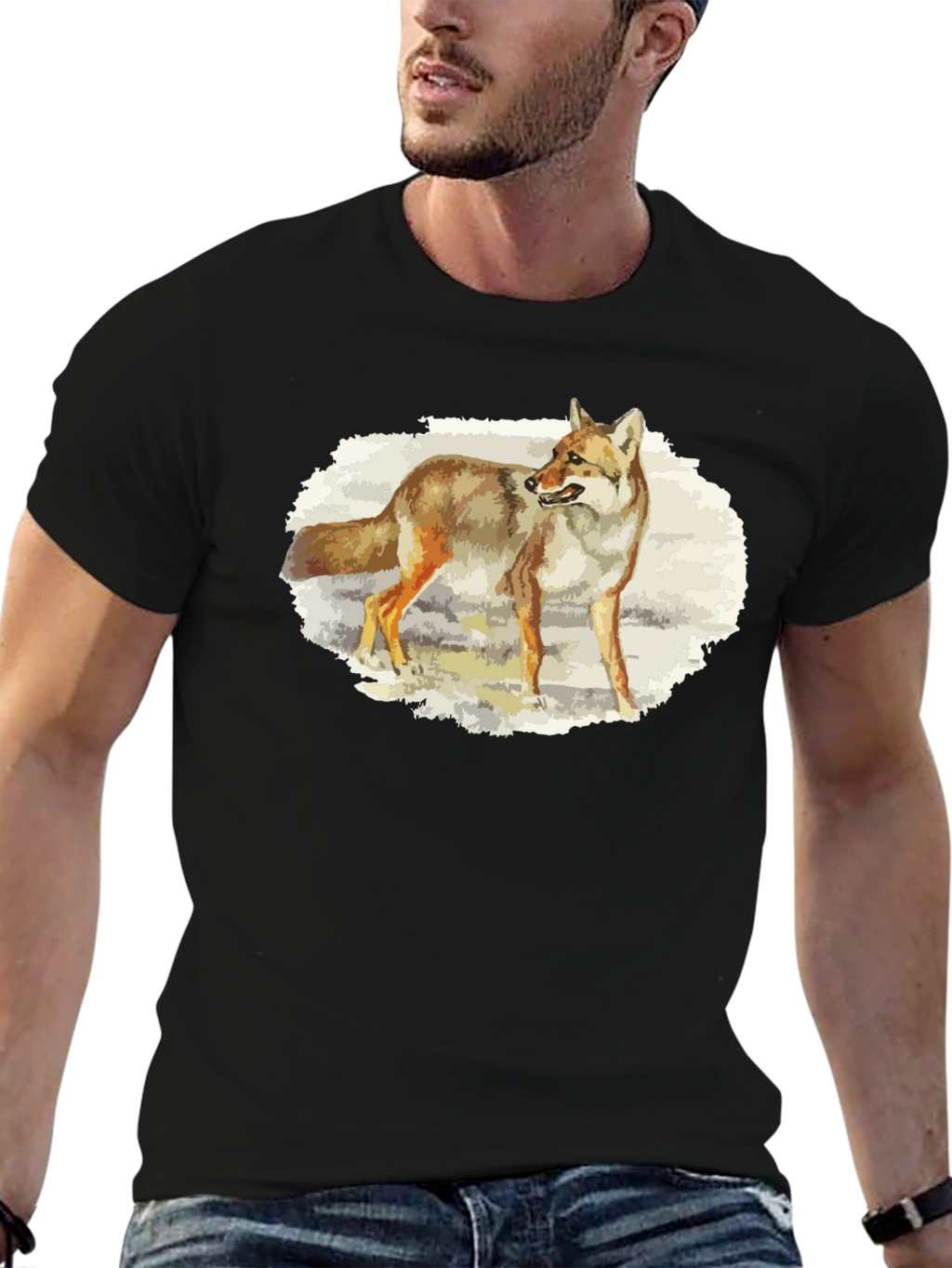 Coyote Graphic T-Shirt - Nature Animal Tee