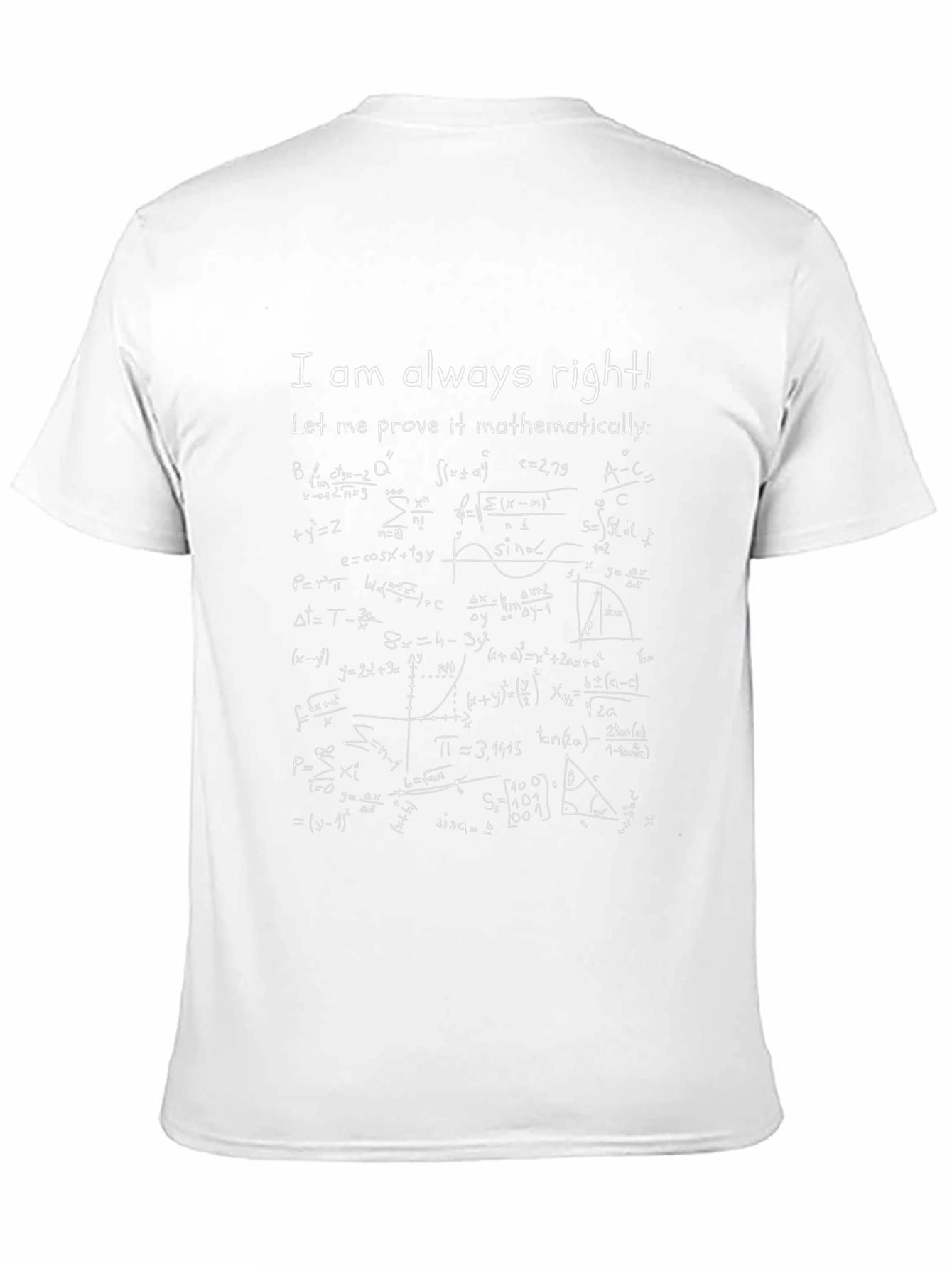 I am Always Right Math Formula T-Shirt