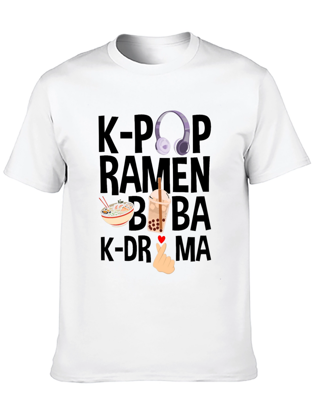K-Pop Ramen Boba K-Drama T-Shirt