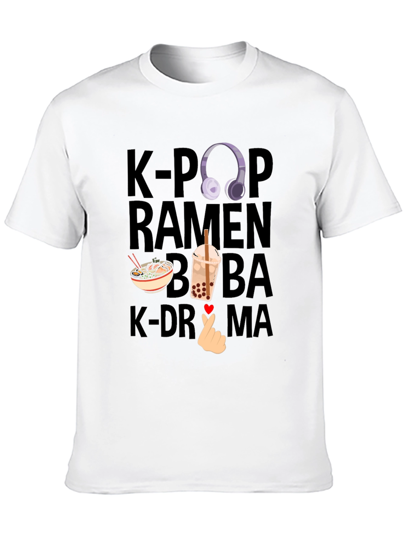K-Pop Ramen Boba K-Drama T-Shirt
