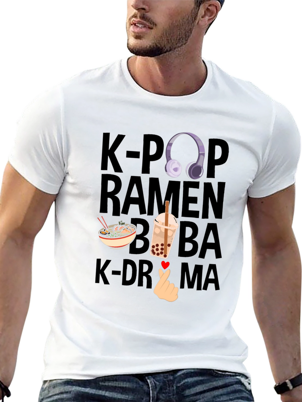 K-Pop Ramen Boba K-Drama T-Shirt