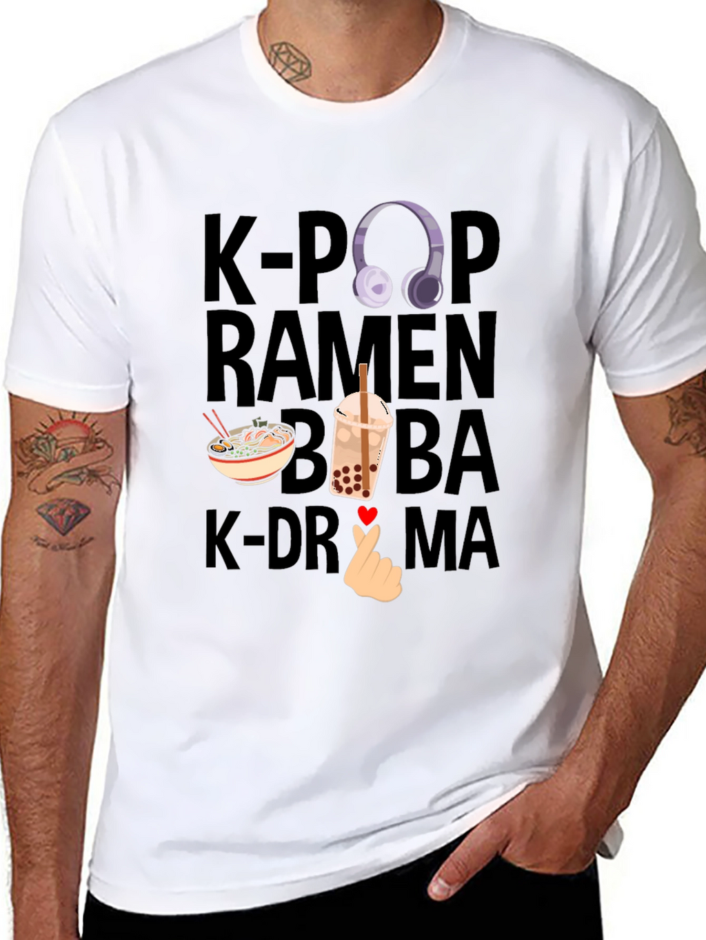 K-Pop Ramen Boba K-Drama T-Shirt