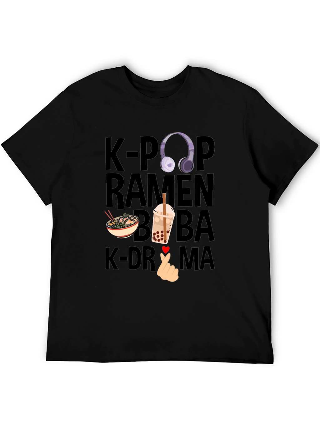 K-Pop Ramen Boba K-Drama T-Shirt
