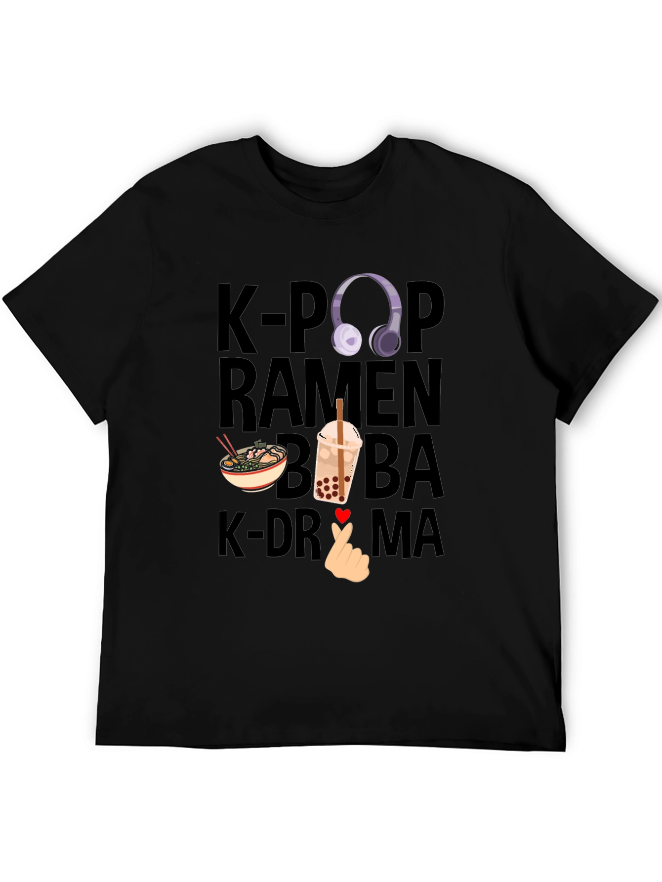 K-Pop Ramen Boba K-Drama T-Shirt