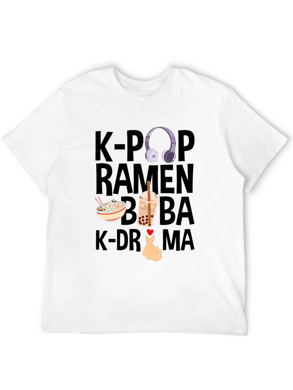 K-Pop Ramen Boba K-Drama T-Shirt