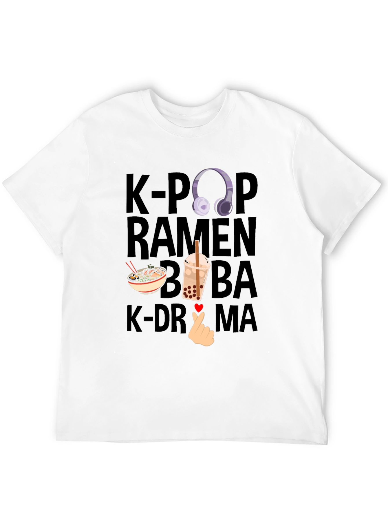 K-Pop Ramen Boba K-Drama T-Shirt