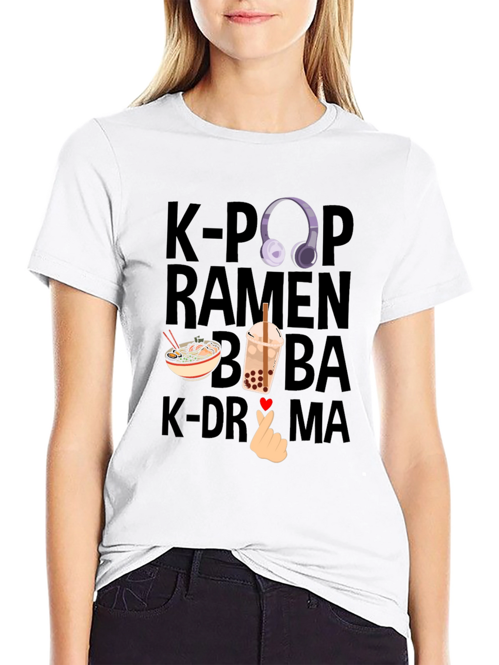 K-Pop Ramen Boba K-Drama T-Shirt