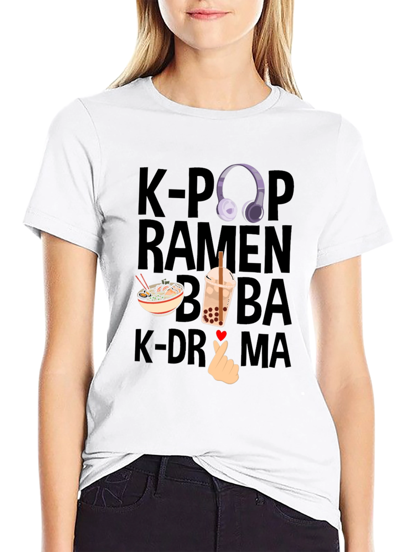 K-Pop Ramen Boba K-Drama T-Shirt