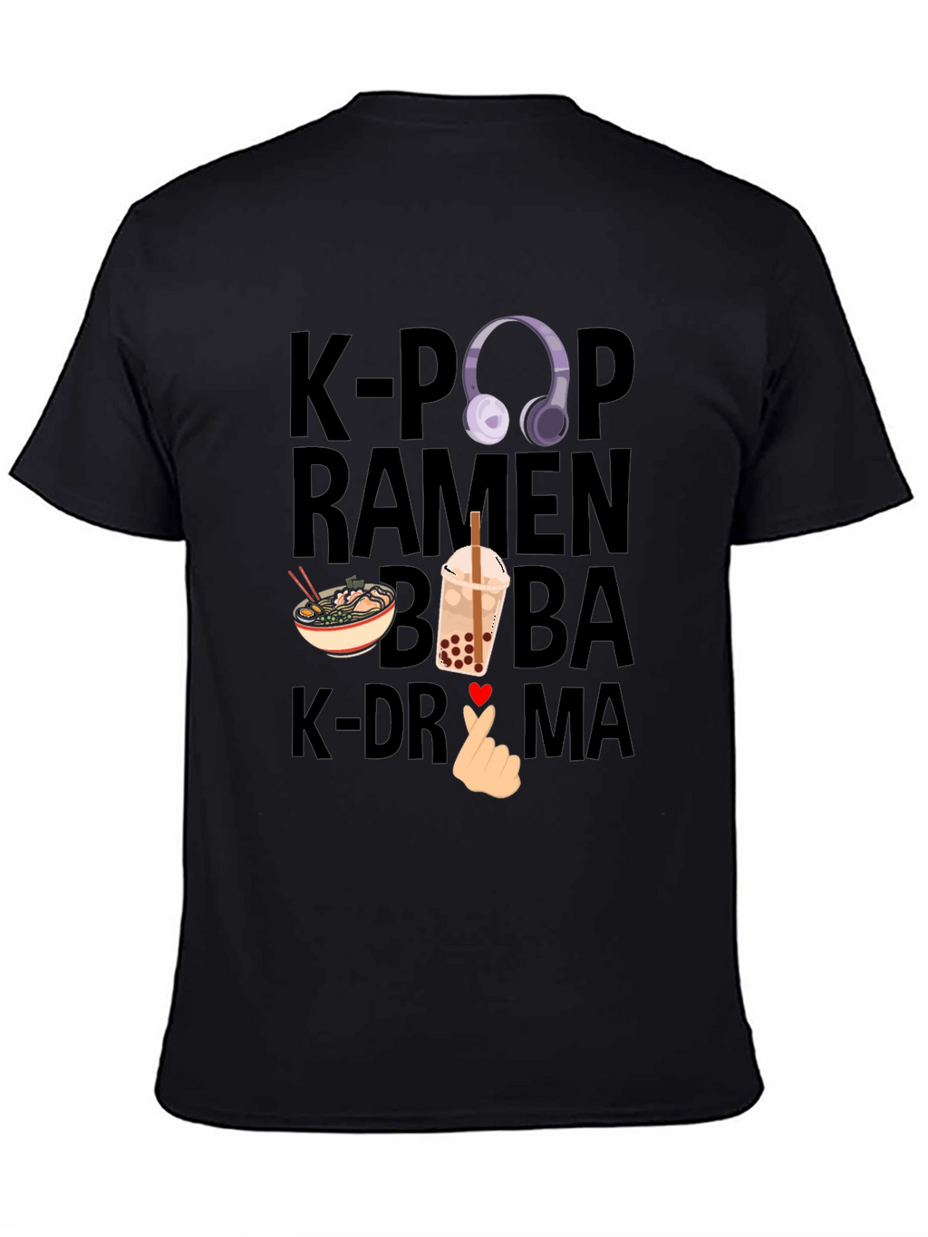 K-Pop Ramen Boba K-Drama T-Shirt