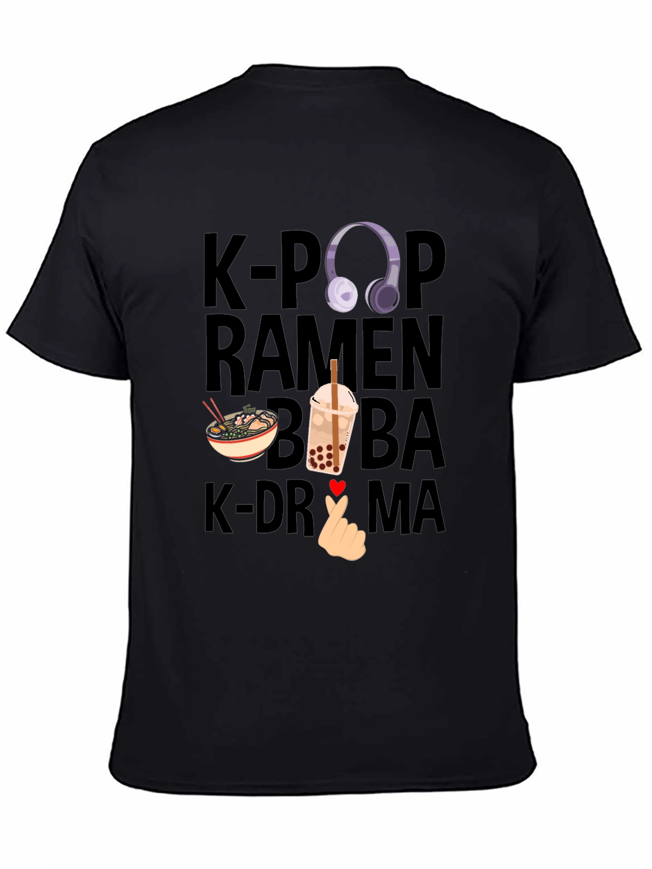 K-Pop Ramen Boba K-Drama T-Shirt