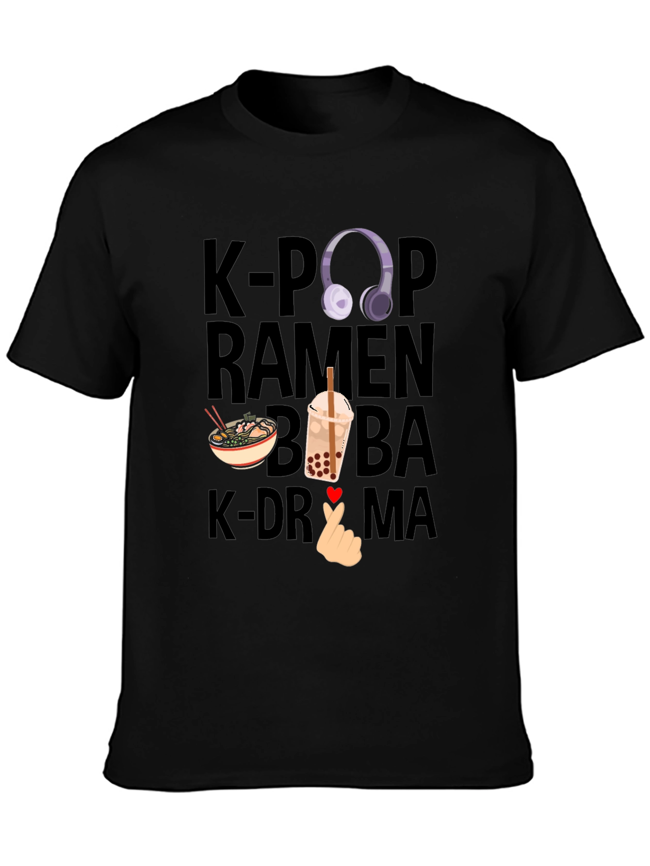 K-Pop Ramen Boba K-Drama T-Shirt