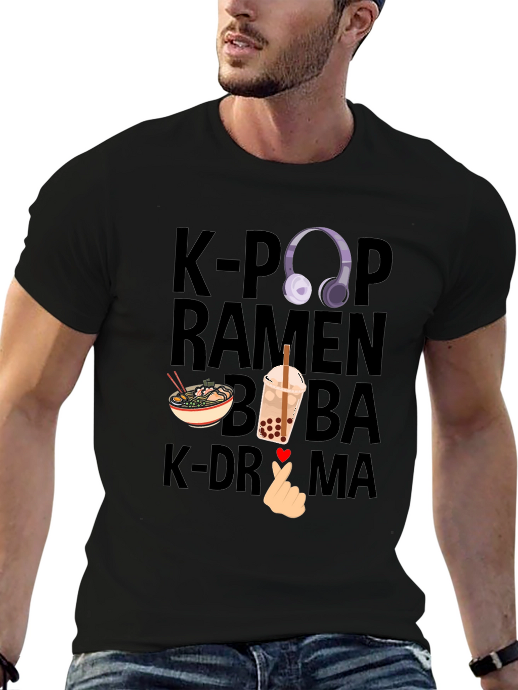 K-Pop Ramen Boba K-Drama T-Shirt