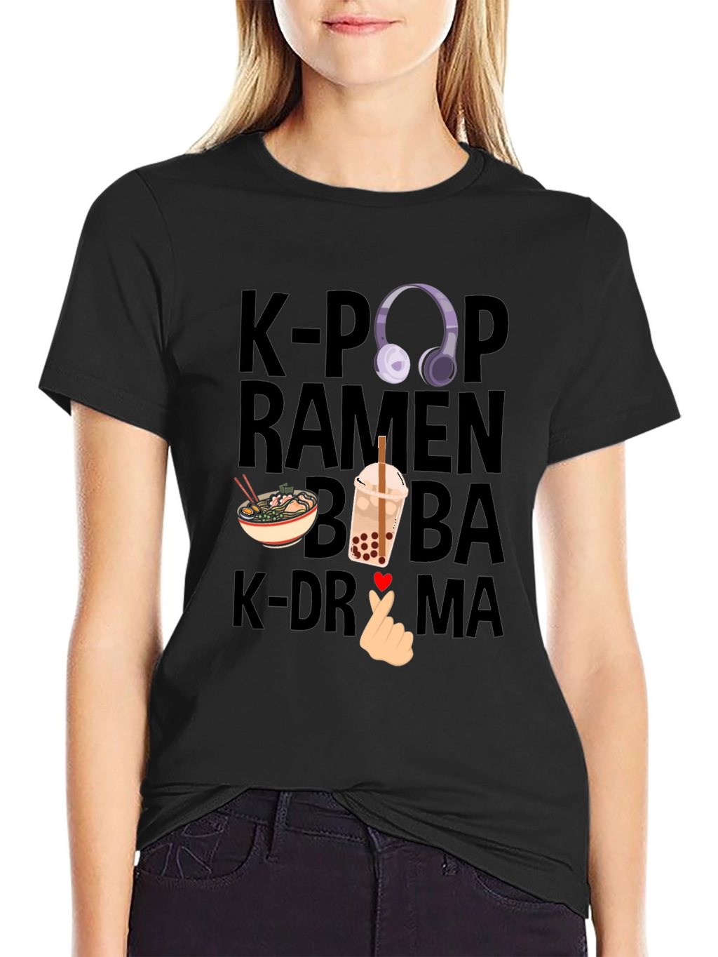 K-Pop Ramen Boba K-Drama T-Shirt