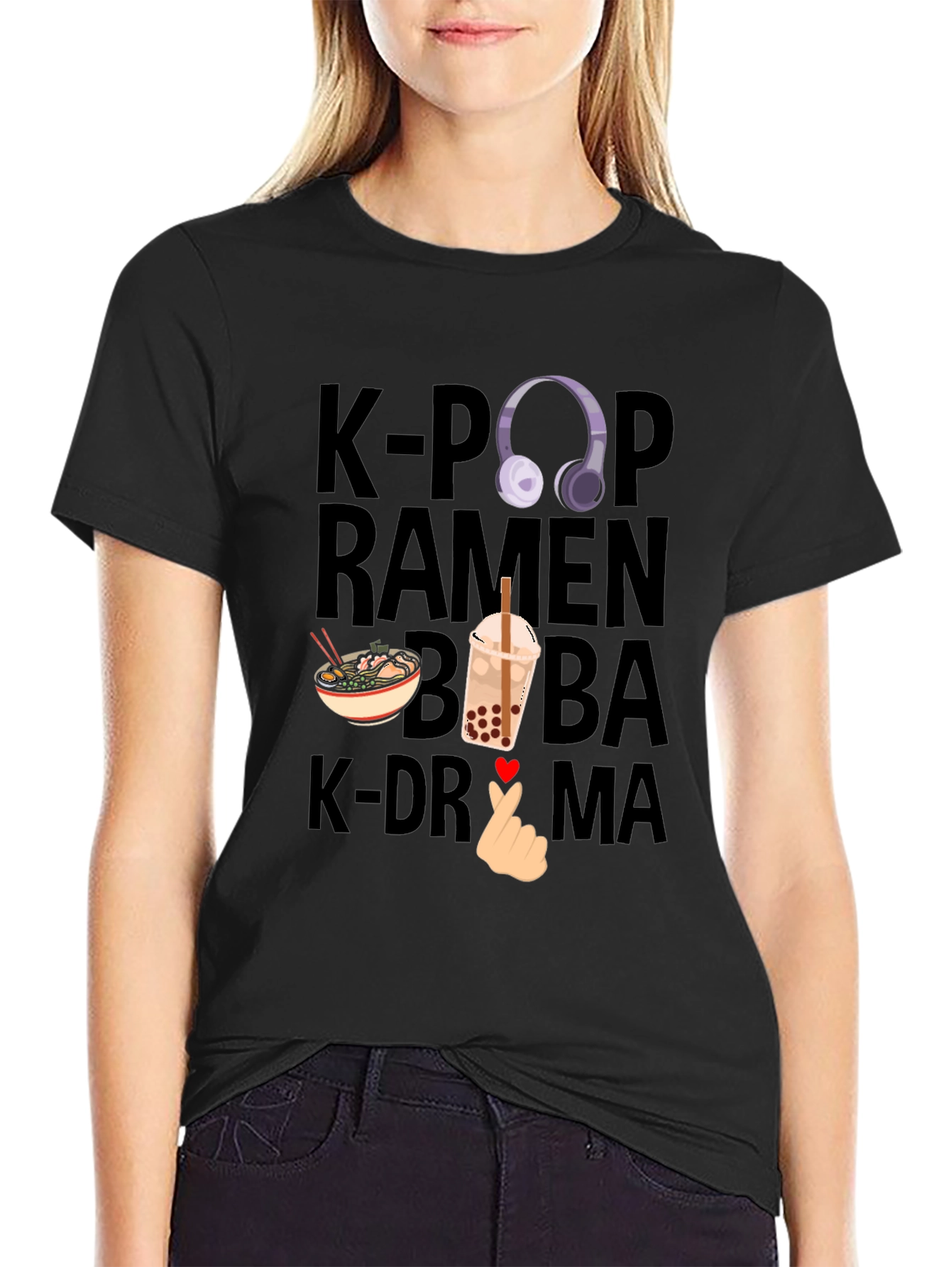 K-Pop Ramen Boba K-Drama T-Shirt