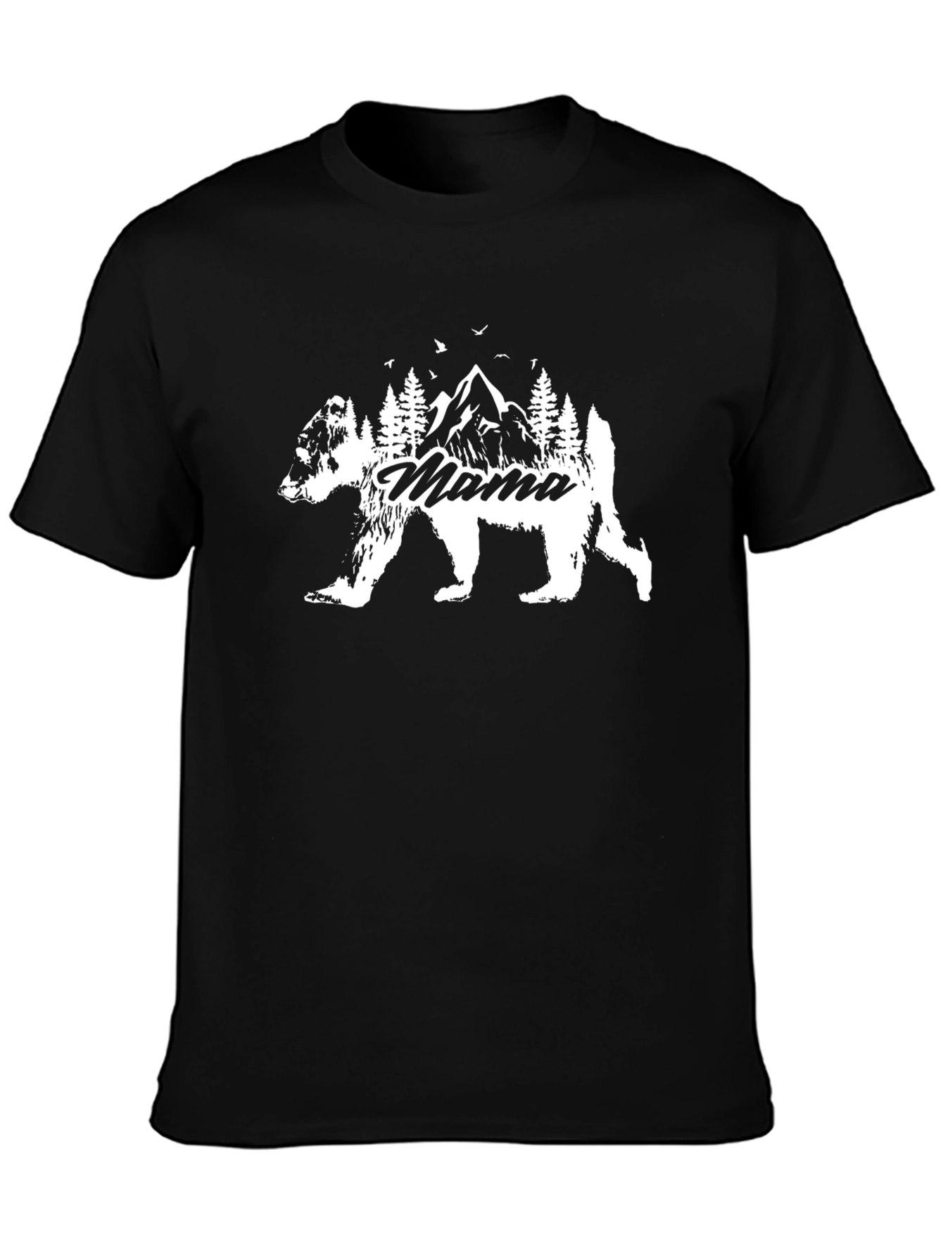 Mama Bear Graphic T-Shirt - Nature Lover Tee