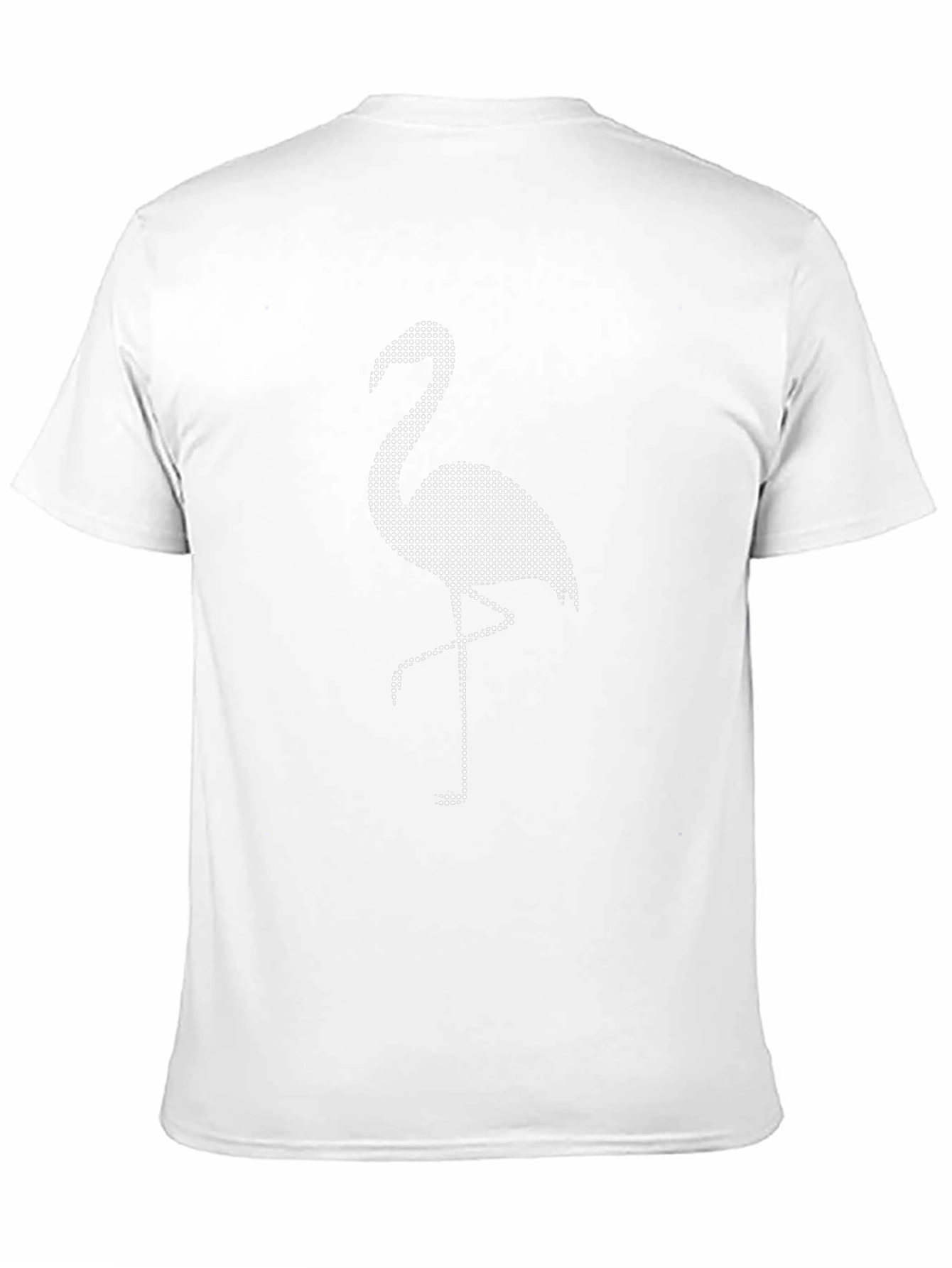 Black Flamingo Dot Pattern Tee