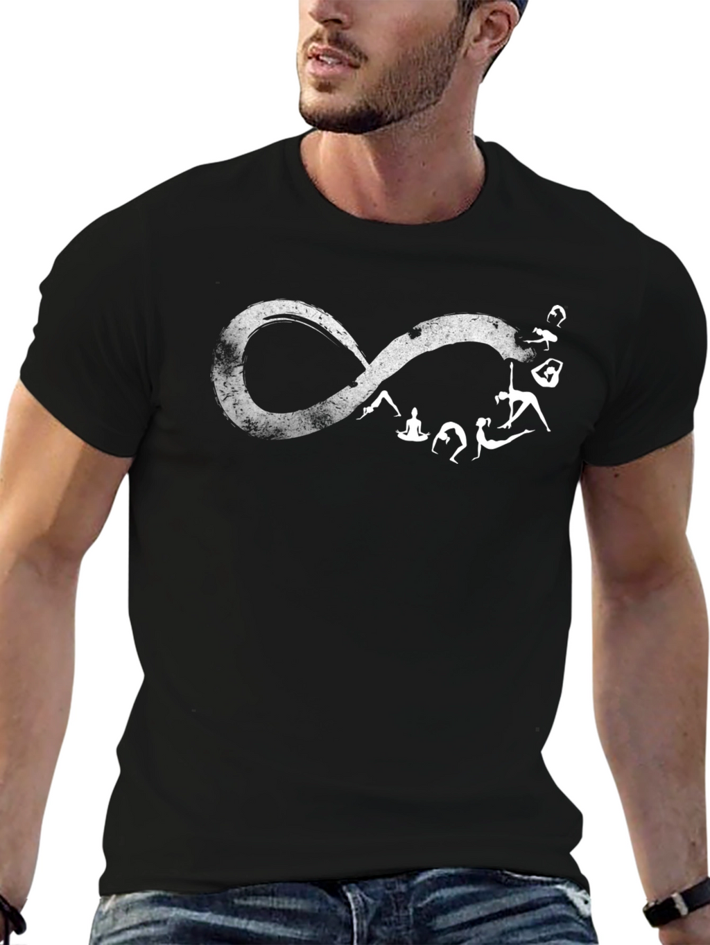 Yoga Infinity T-Shirt - Unisex Black Tee